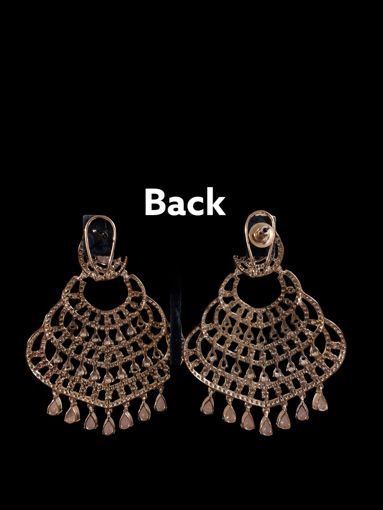 DER182 Purvi chandbali earrings (READY TO SHIP )