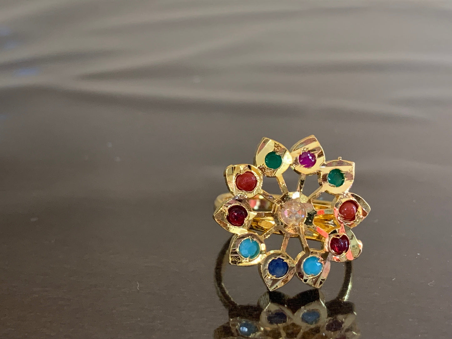 DJR47 Cz polki ring ( READY TO SHIP)