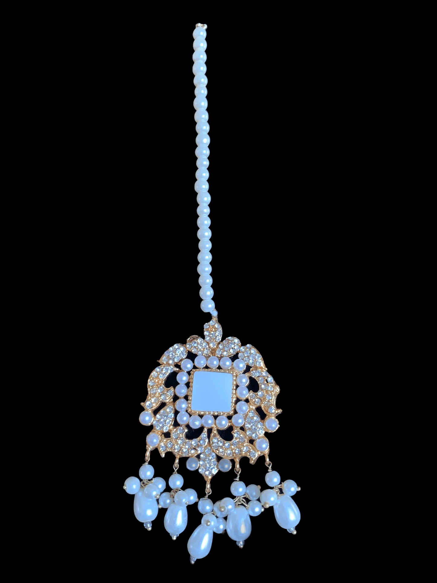 BR85 gold plated bridal set in pearls ( SHIPS IN 4 WEEKS )