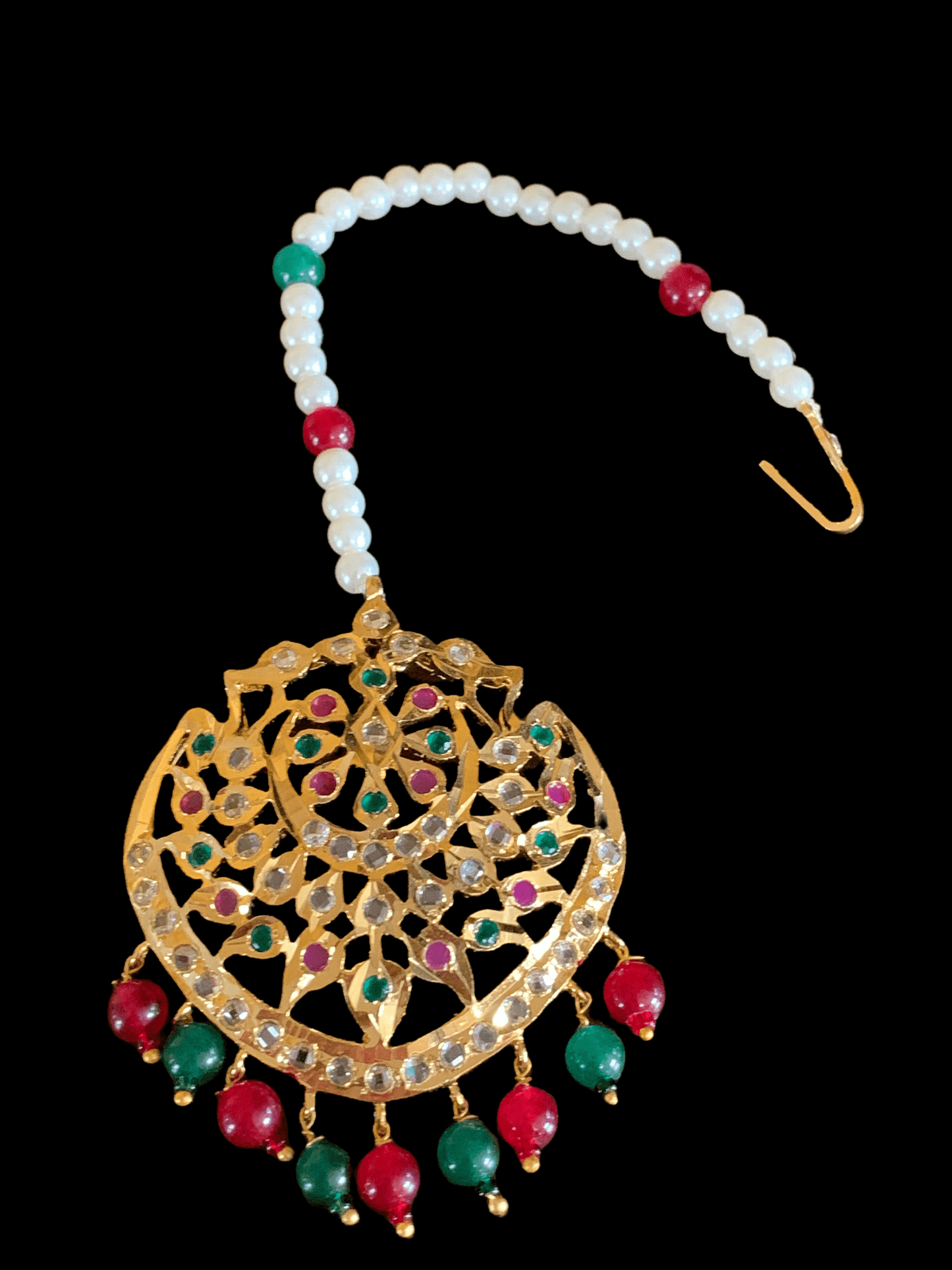 DJTK123 Shana tika / tikka In red green ( READY TO SHIP )