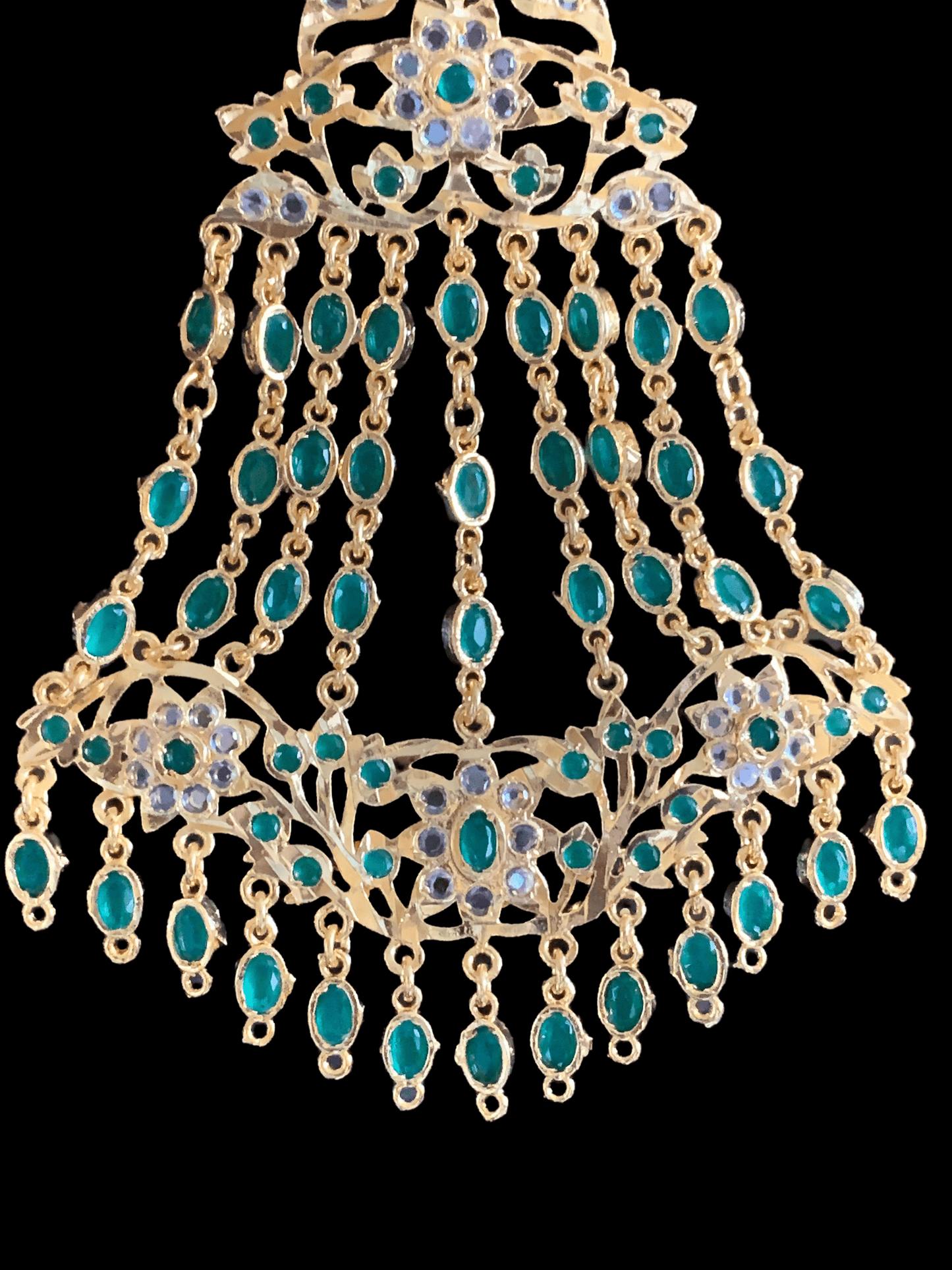 DJHR69 Abira jhoomar - green  ( READY TO SHIP )