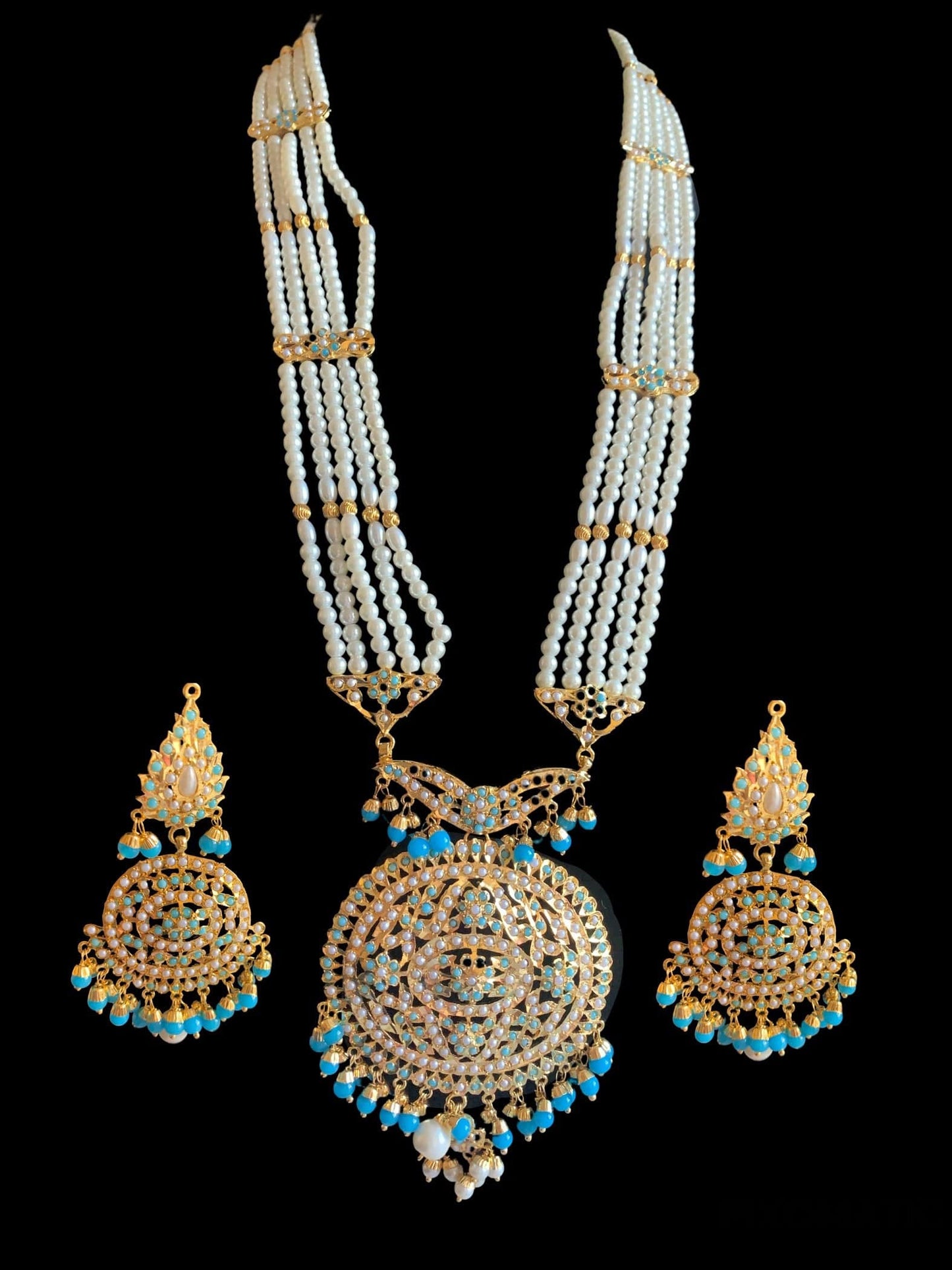 DLN44 Simran rani haar in turquoise   ( READY TO SHIP)