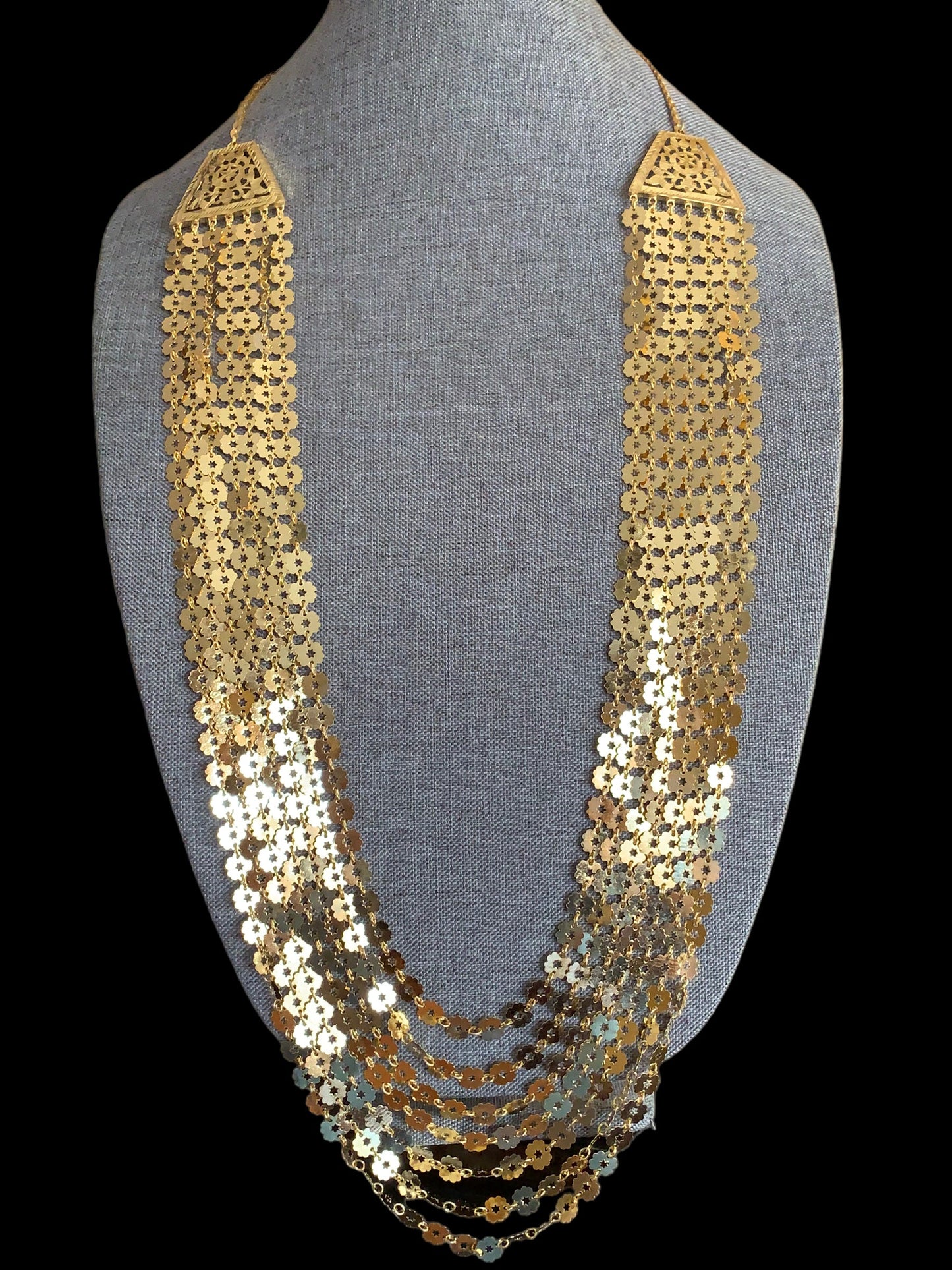 LN203 Chandan haar necklace in gold plating (READY TO SHIP )
