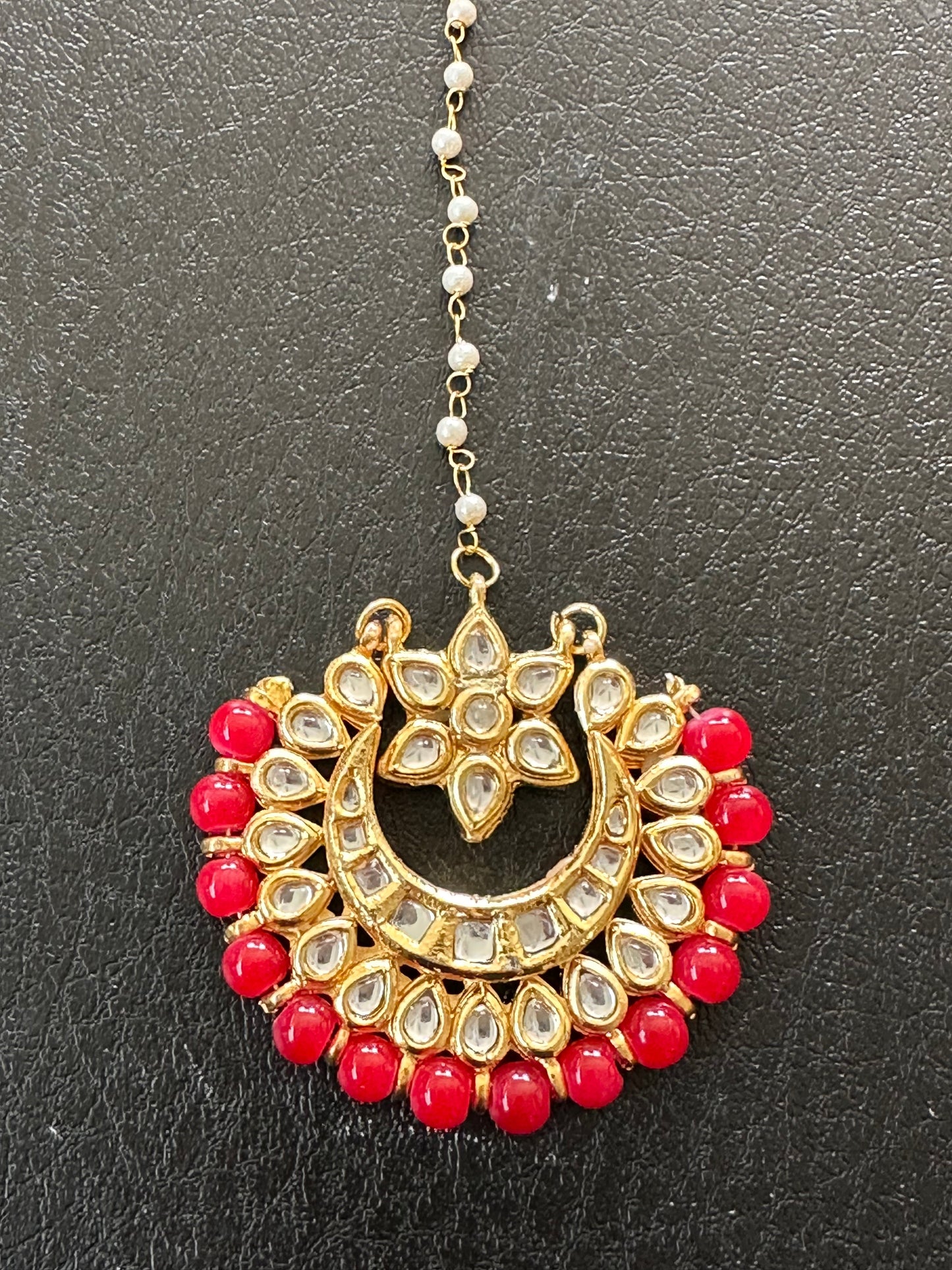 DJTK114 kundan meenakari tika  (READY TO SHIP  )
