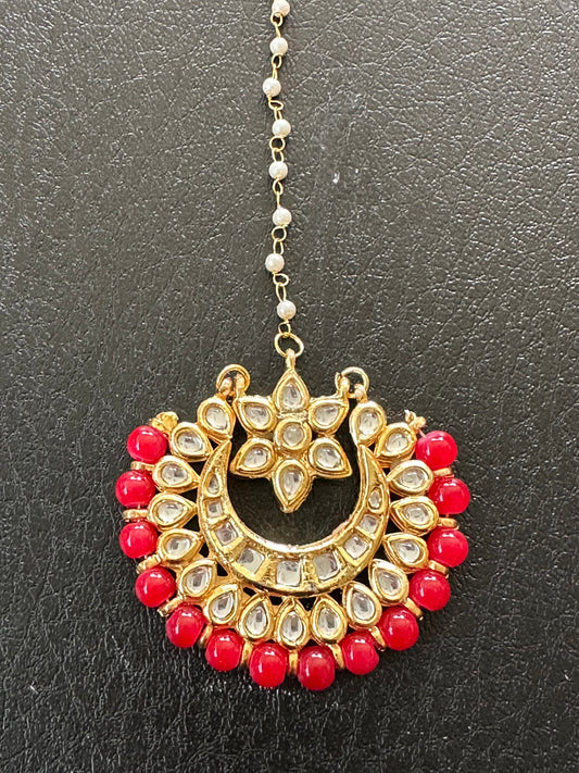 DJTK114 kundan meenakari tika  (READY TO SHIP  )