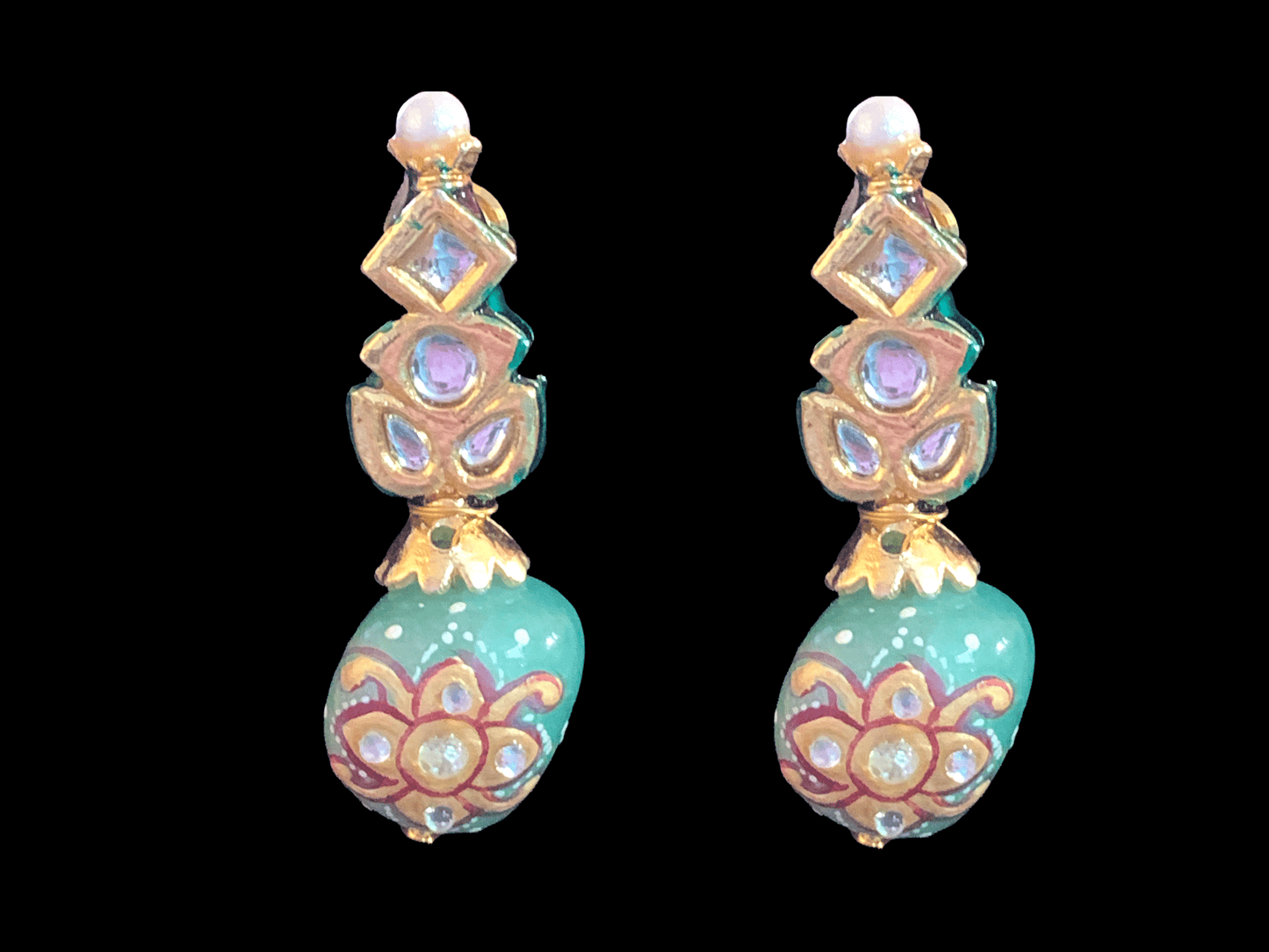 NS79 Meena kundan necklace (READY TO SHIP)