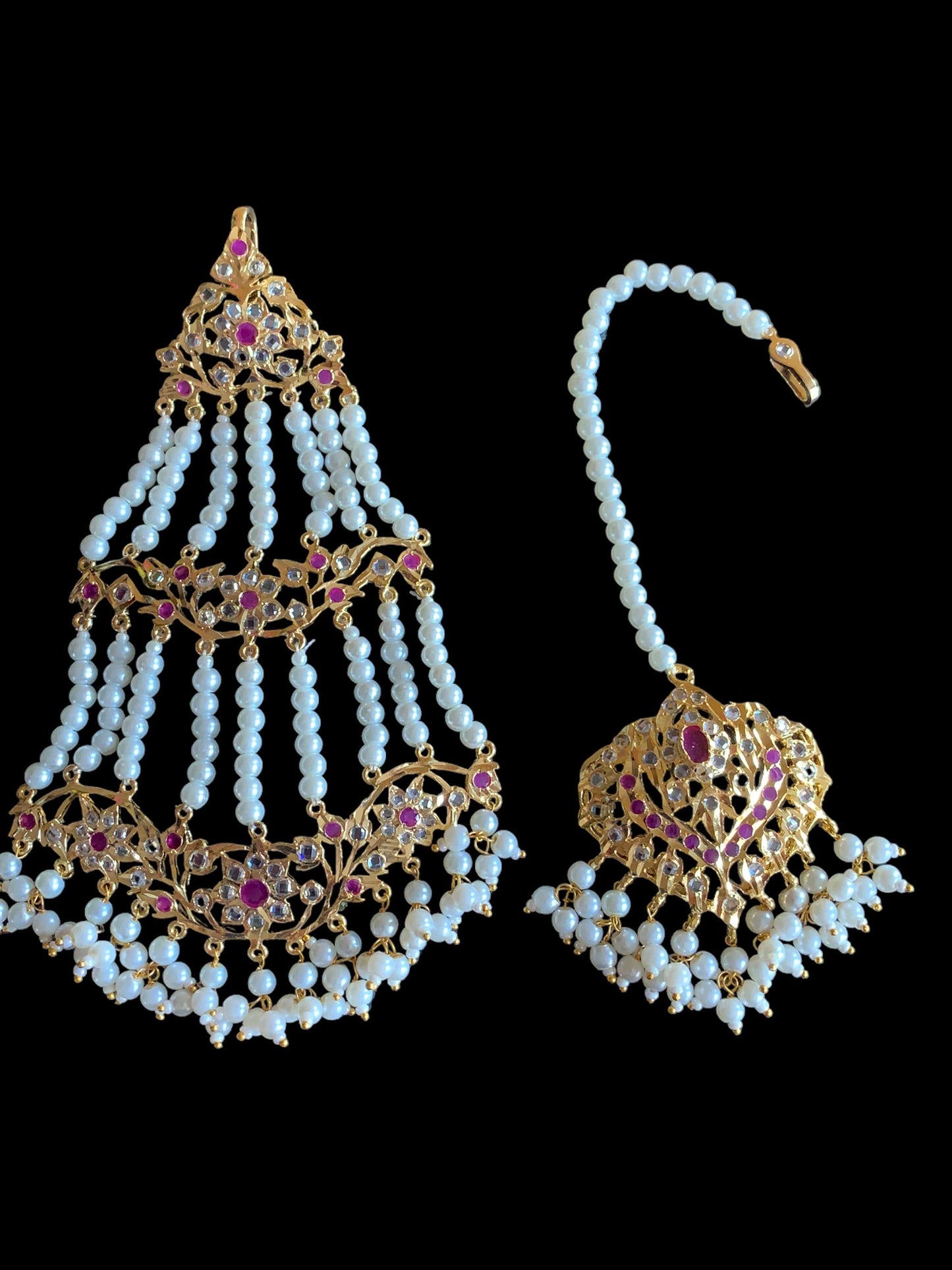 JTK33 Leah bridal jhoomar and Tika ( SHIPS IN 2 WEEKS )