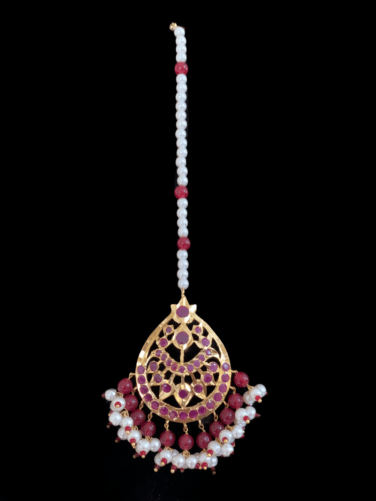 BR55 Insia hyderabadi jadavi lacha with double jhumka( SHIPS IN 2 WEEKS )