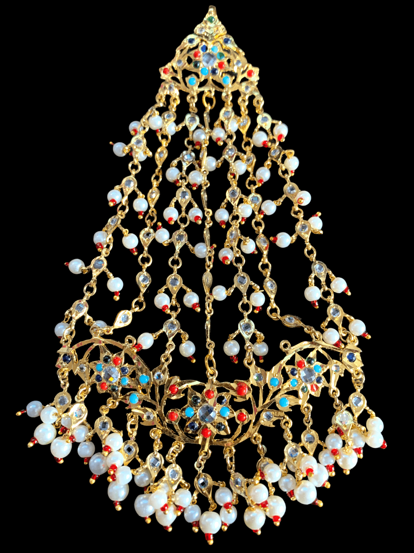 JTK30 Hira multicolor   jhoomar tika  ( SHIPS IN 4 WEEKS  )