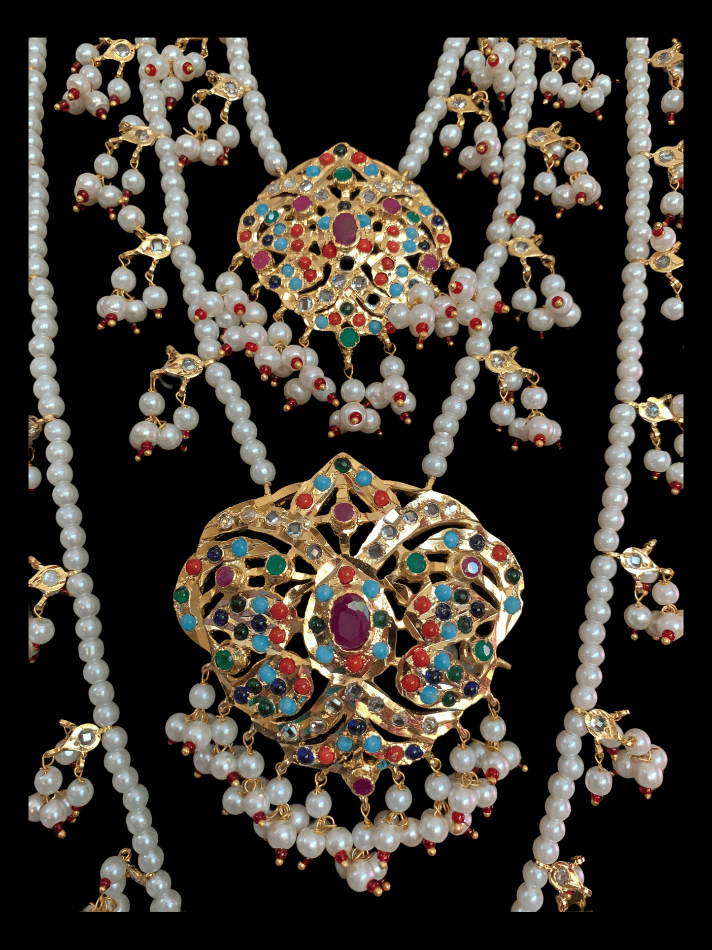 SAT41 Panchi three layered necklace ( READY TO SHIP )