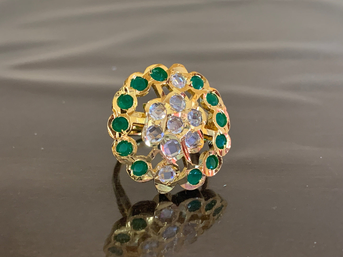 DJR43 Cz polki ring ( READY TO SHIP)