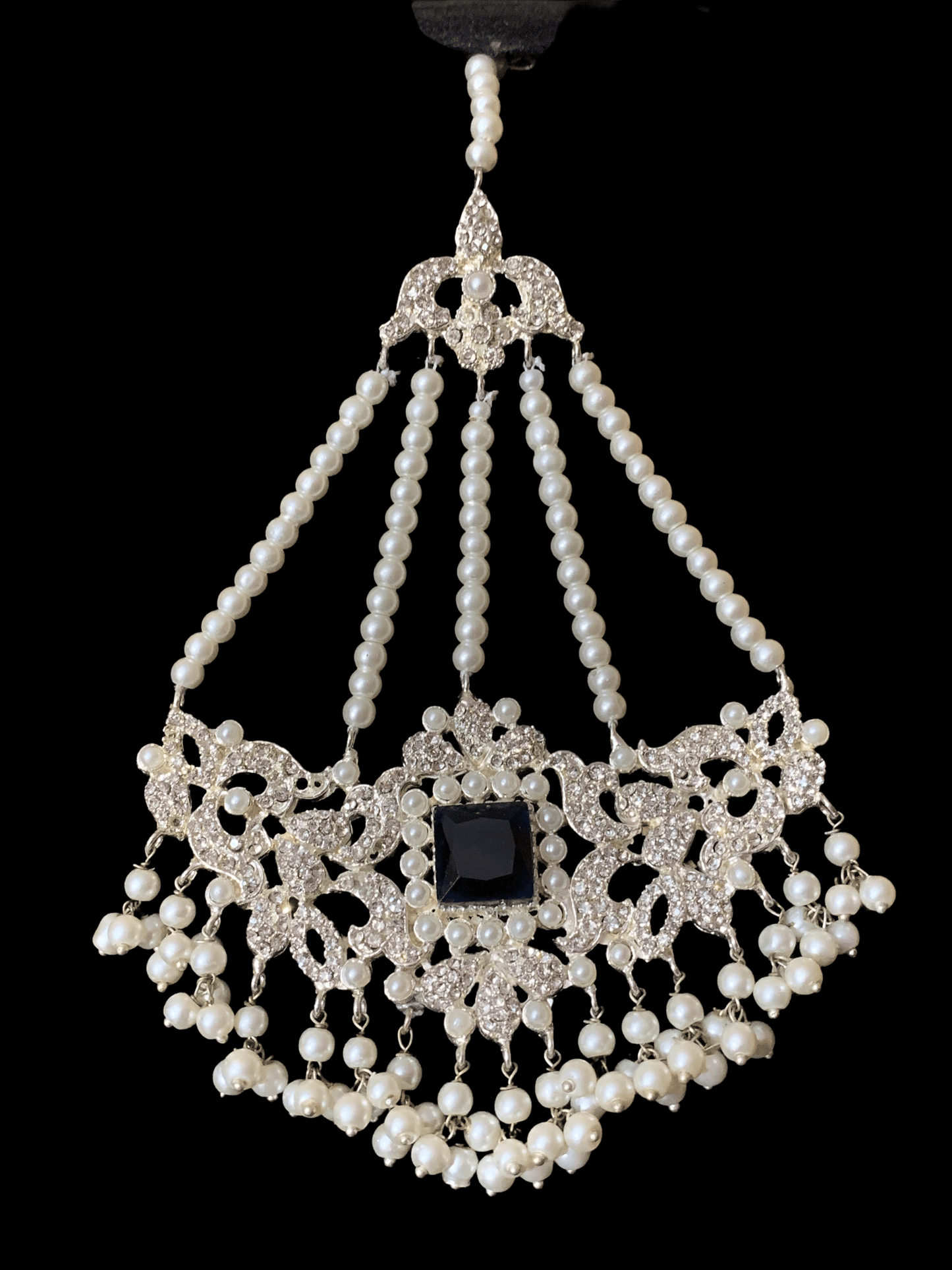 BR14 Anisa pakistani bridal set in sapphire blue (SHIPS IN 2 WEEKS )