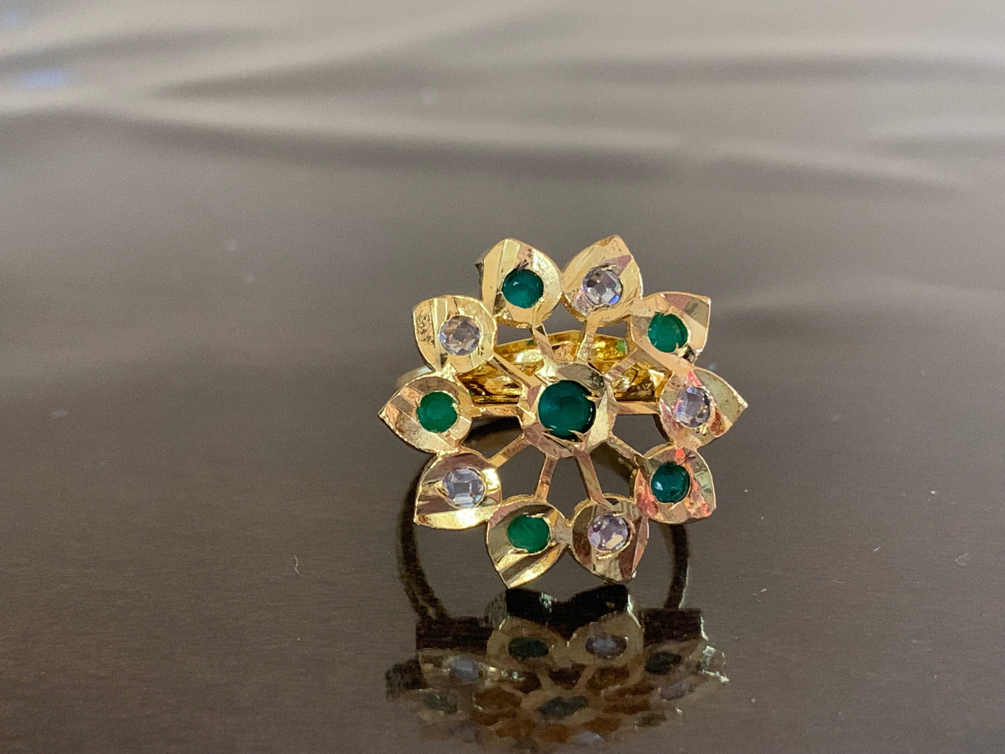 DJR47 Cz polki ring ( READY TO SHIP)