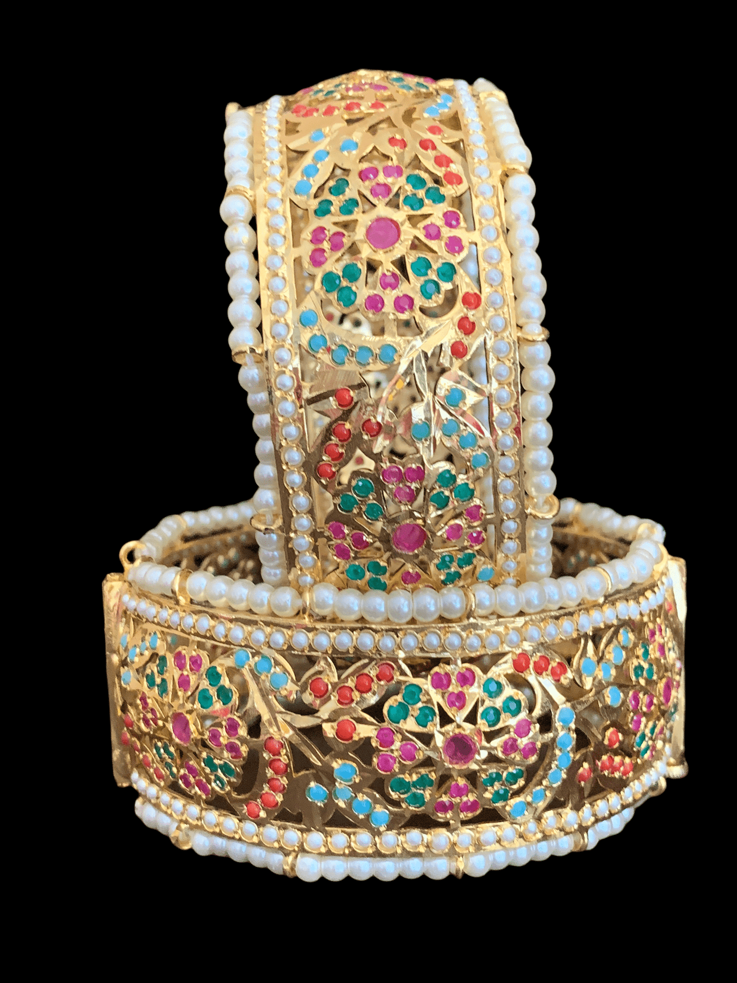 Alea bangles ( navratan ) (READY TO SHIP )