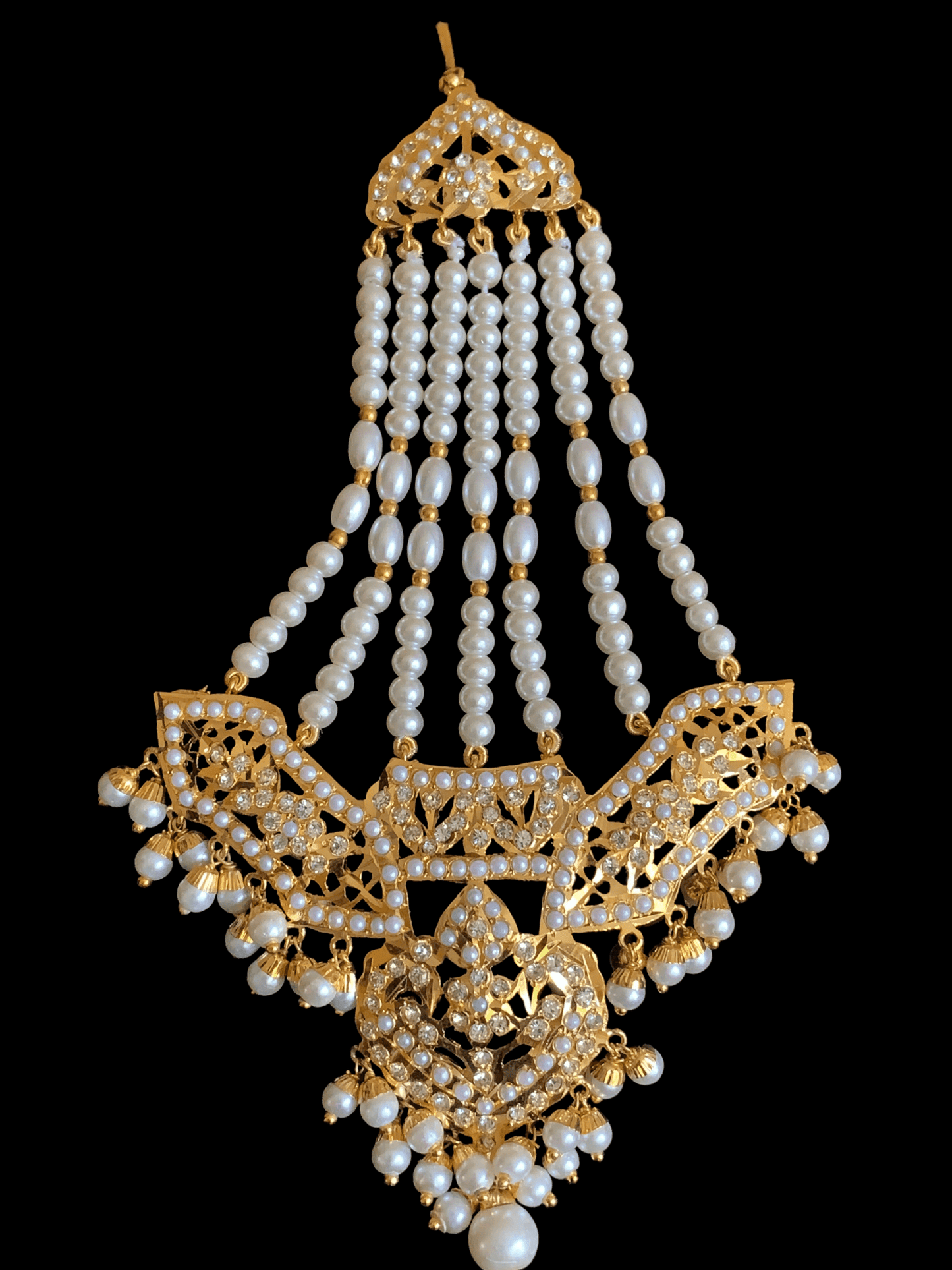DJHR30 ASMITA jhoomar in pearls ( READY TO SHIP)