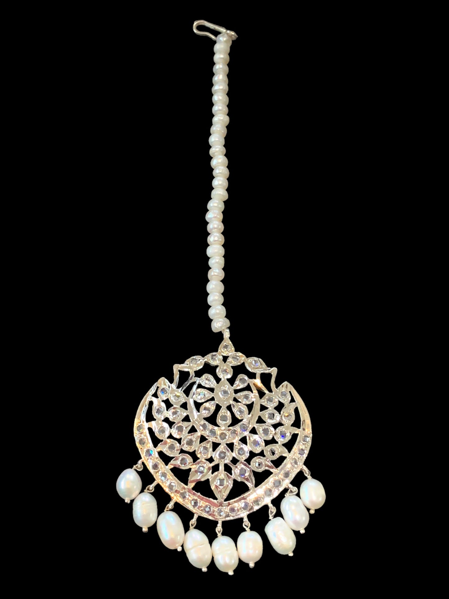 DJTK110 Shana tika / tikka In fresh water pearls pearls ( SHIPS IN 3 WEEKS )