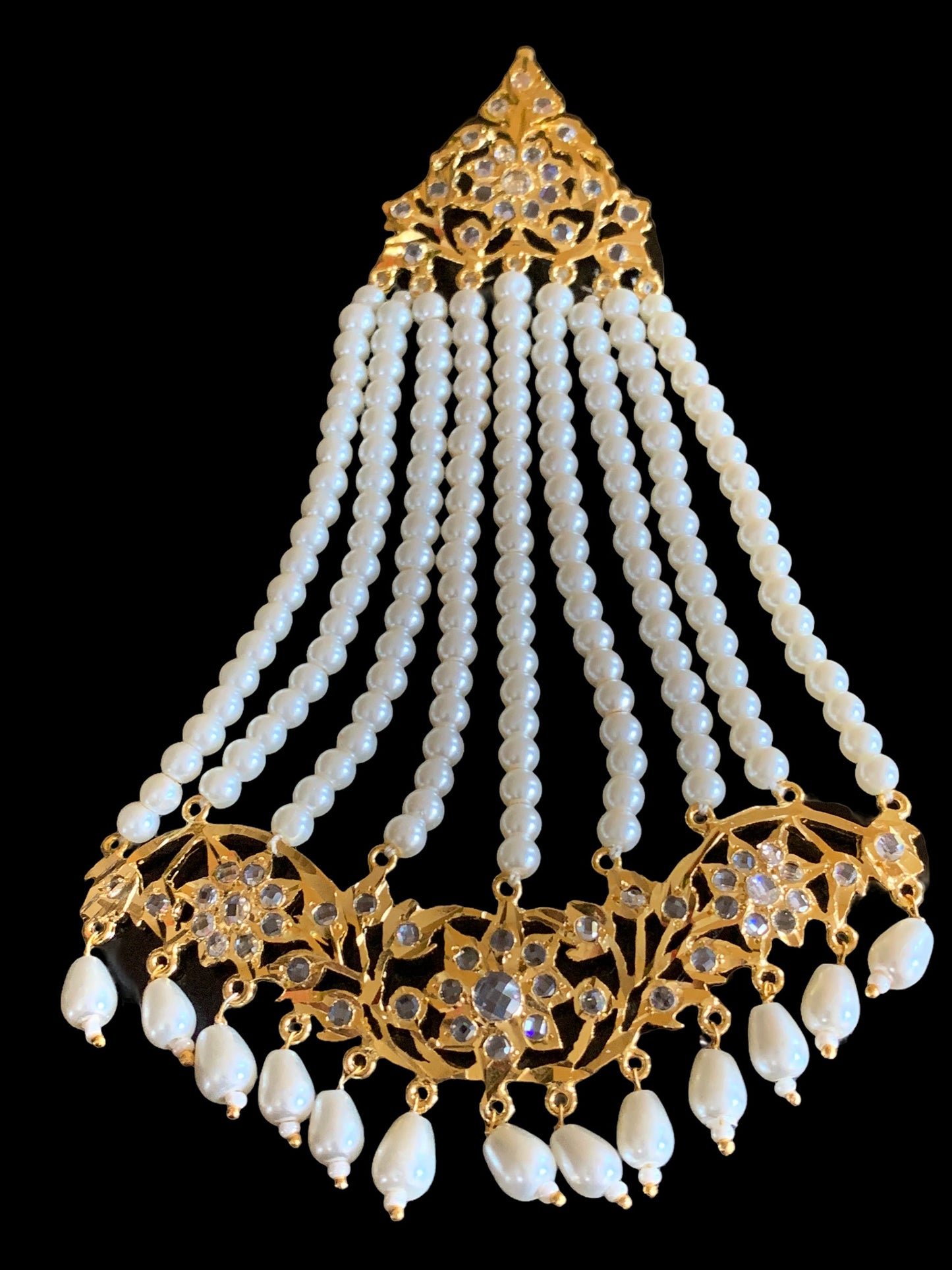 DJHR59 Abira jhoomar in pearls ( SHIPS IN 4 WEEKS )