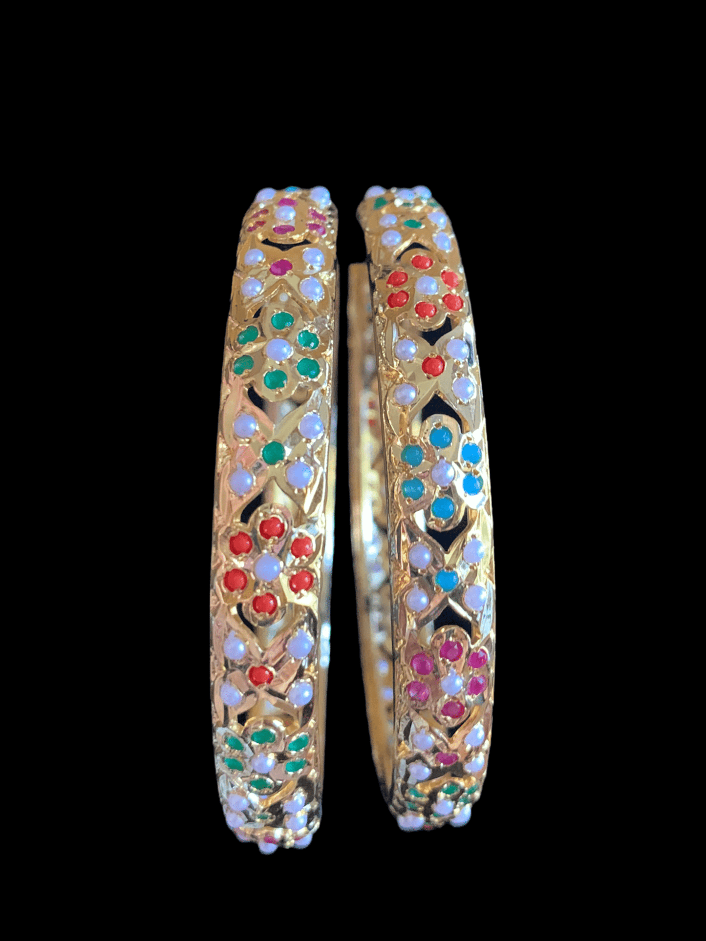 BR64 chriselle bridal set in Navratan ( READY TO SHIP )
