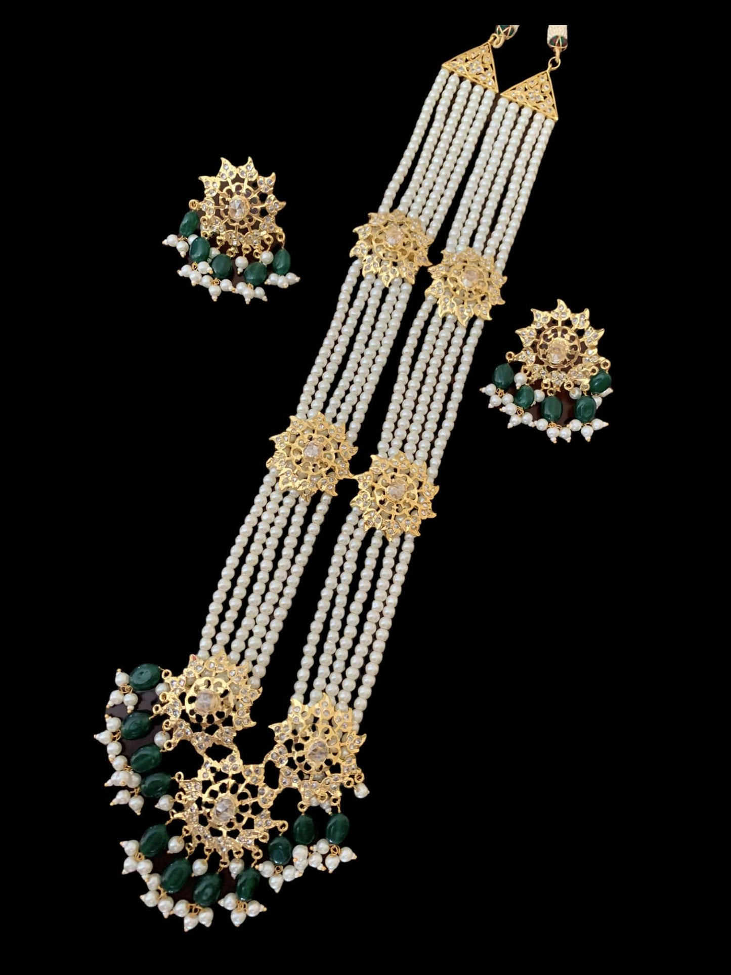 DLN110 IZA rani haar in green ( READY TO SHIP)