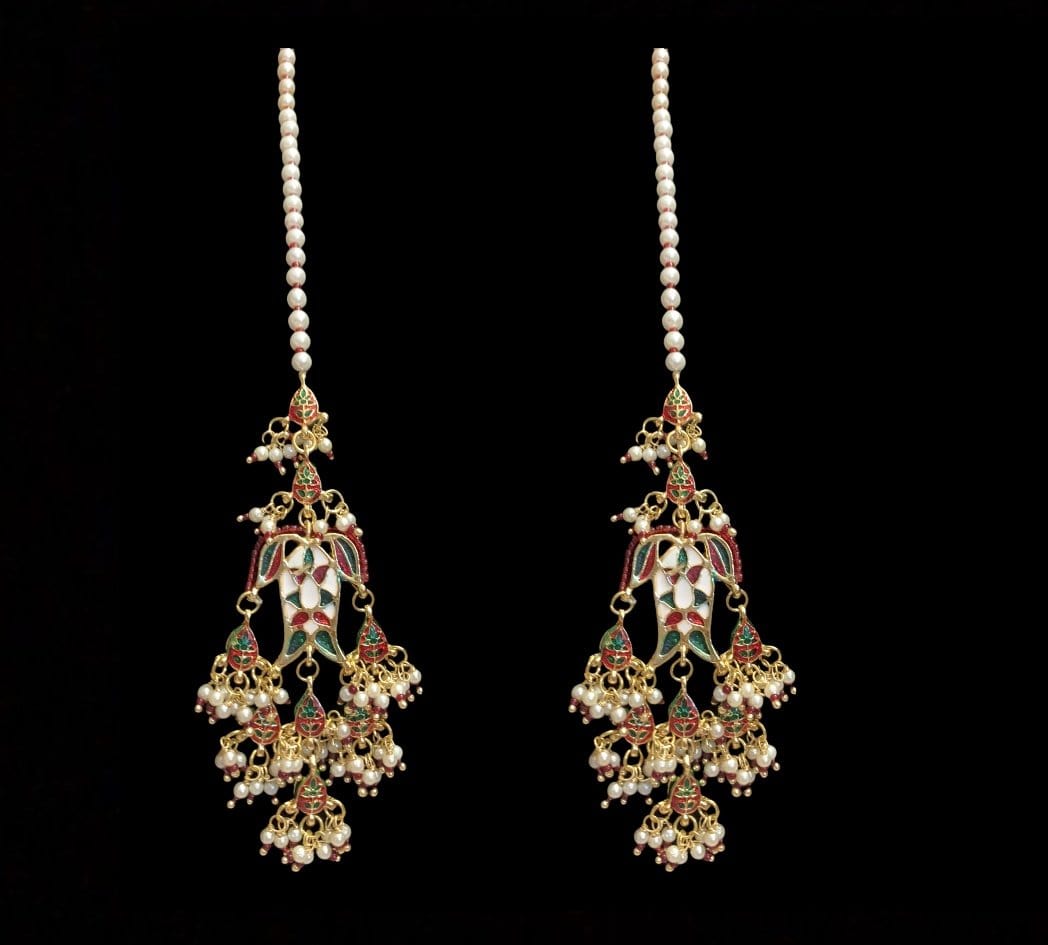DER140 Maya Kundan earrings ( SHIPS IN 2 WEEKS )