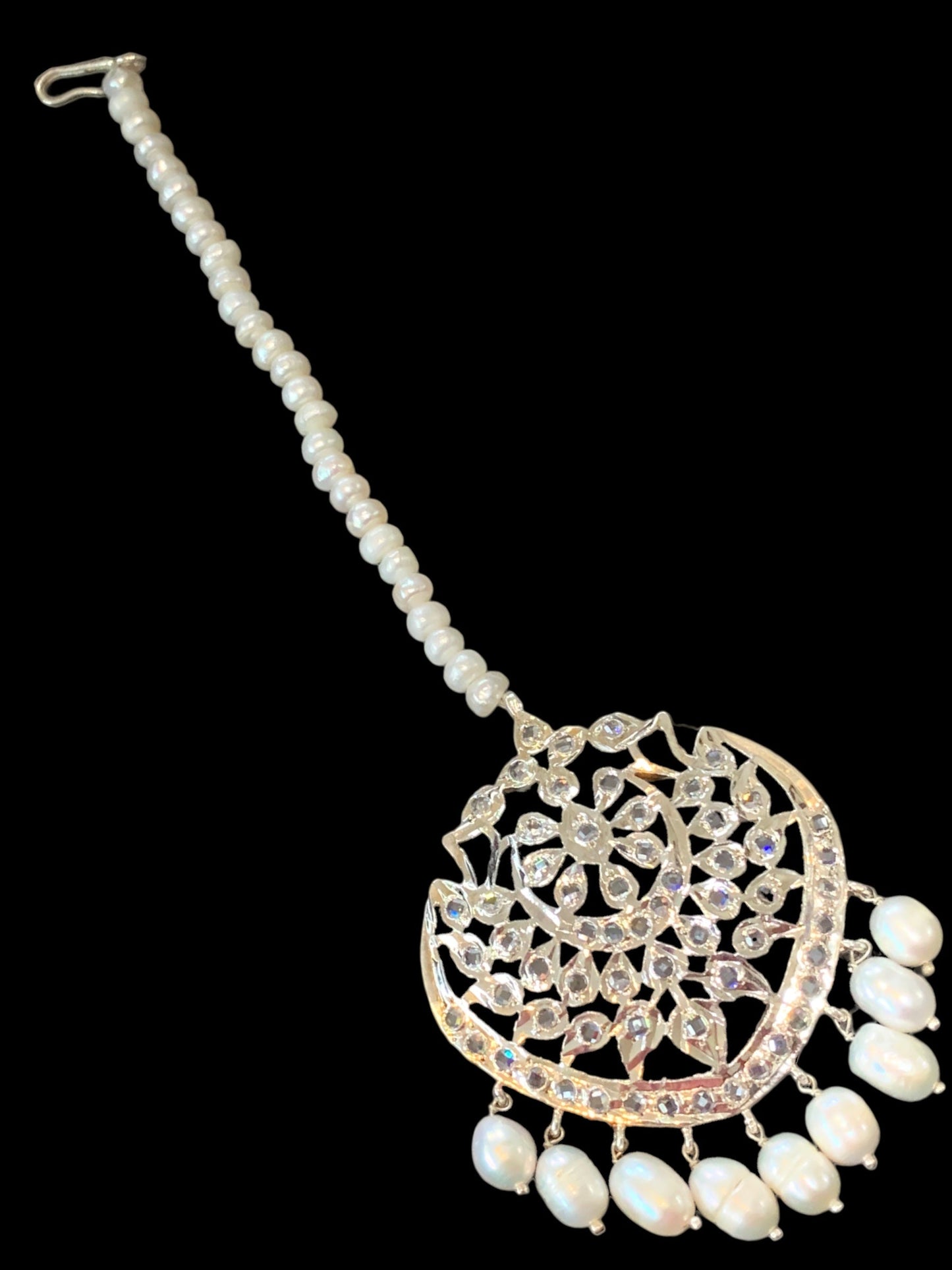 DJTK110 Shana tika / tikka In fresh water pearls pearls ( SHIPS IN 3 WEEKS )
