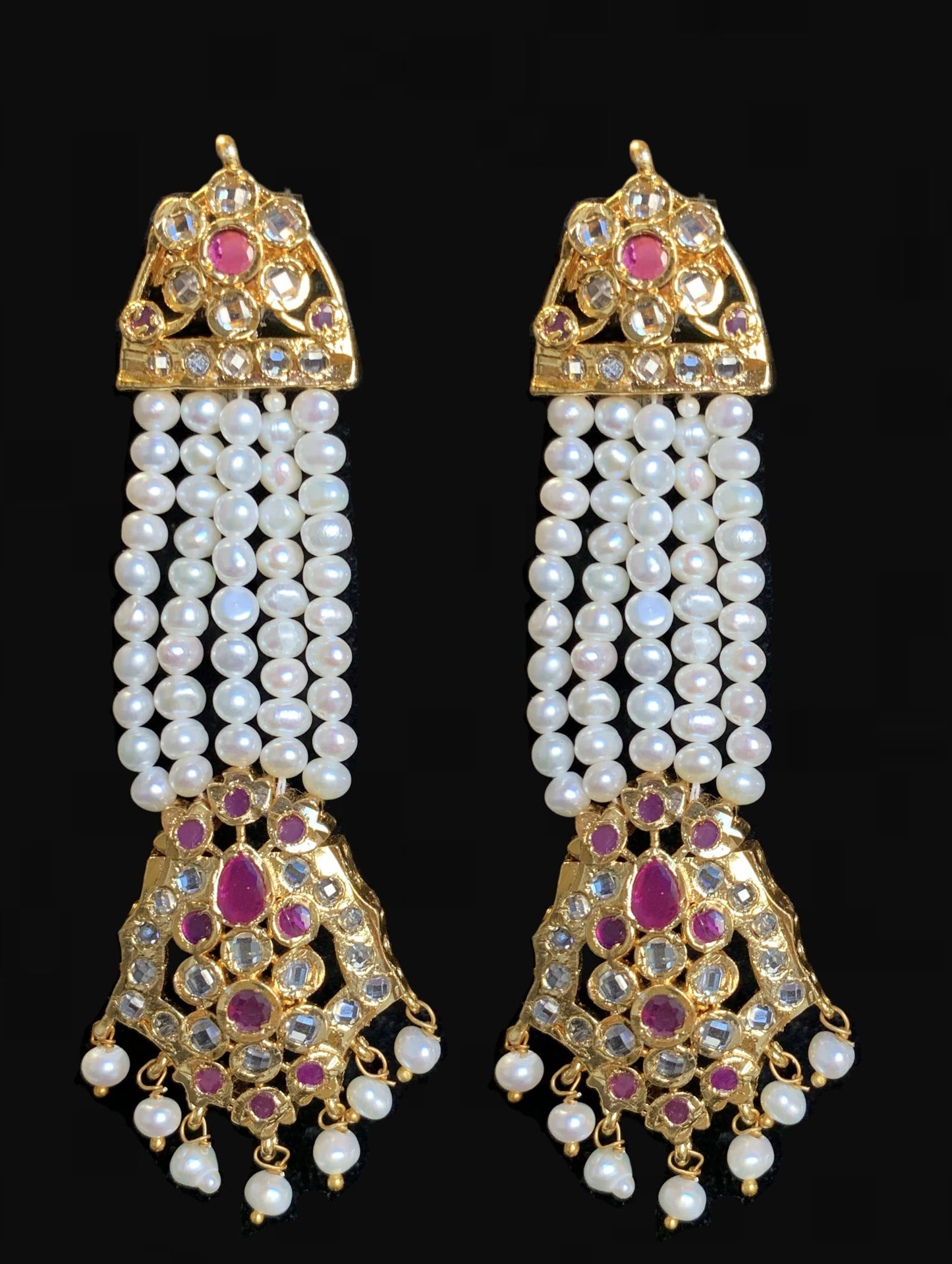 Dua hyderabadi Rani haar in fresh water pearls ( SHIPS IN 4 WEEKS )