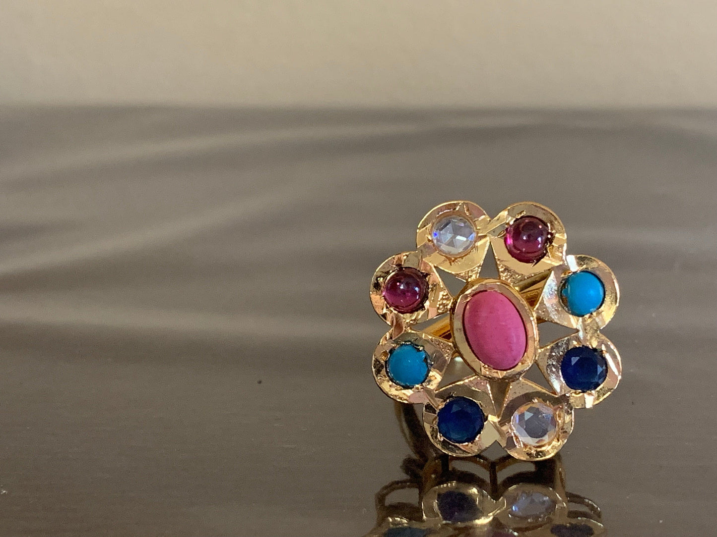 DJR45 Cz polki ring ( READY TO SHIP)
