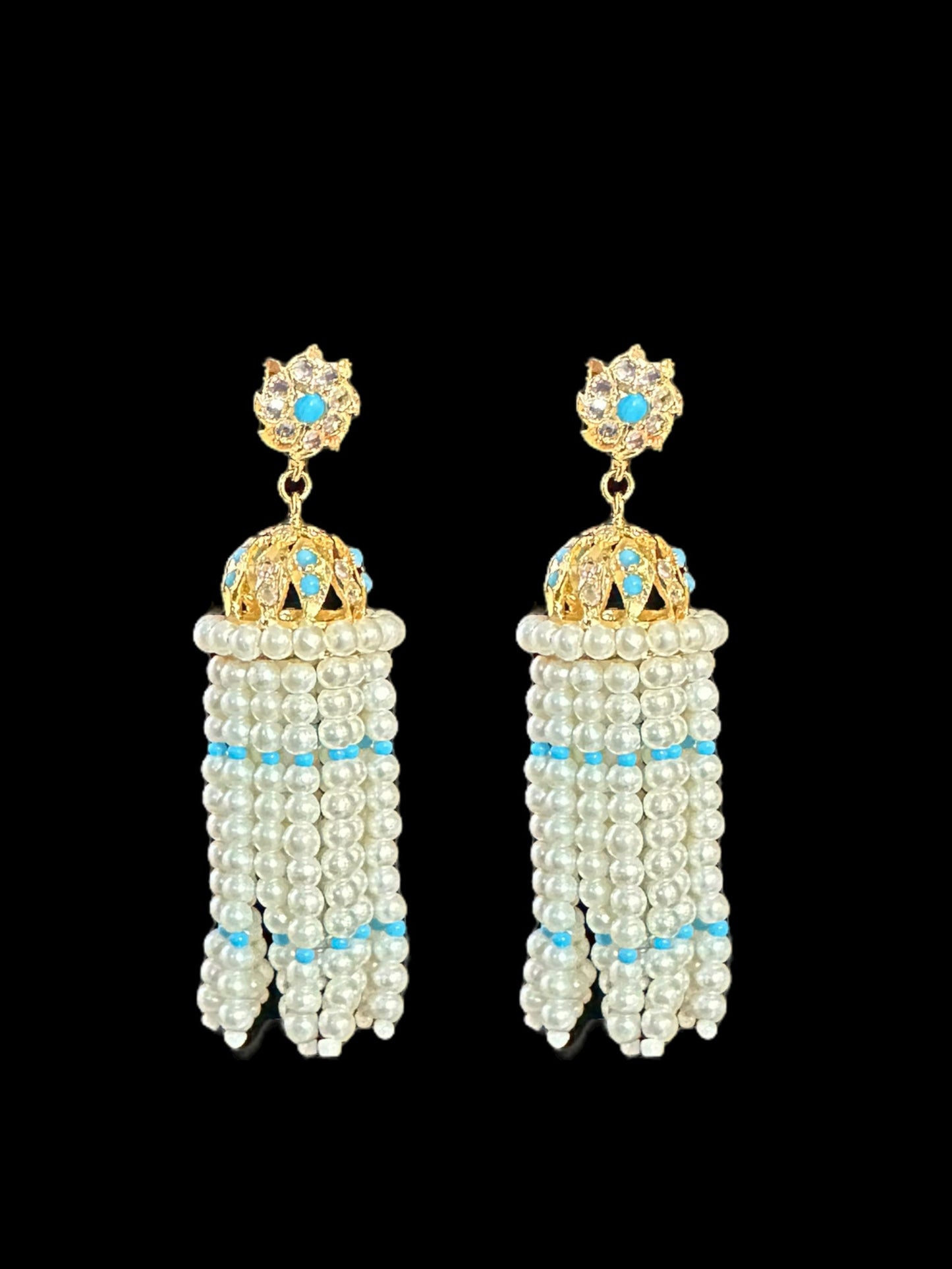 DER508T gold plated jhumka ( READY TO SHIP )