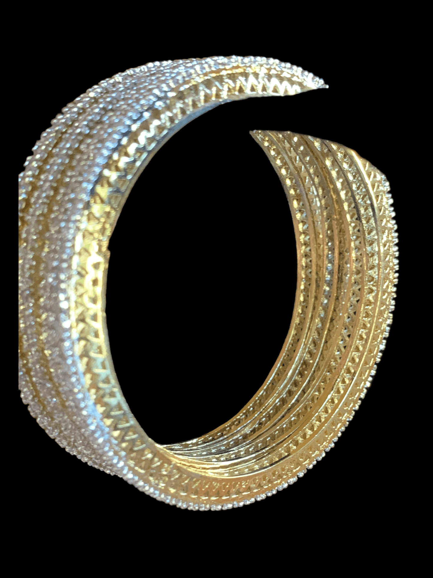 B39 Naina cz bangle set of 4 ( READY TO SHIP )