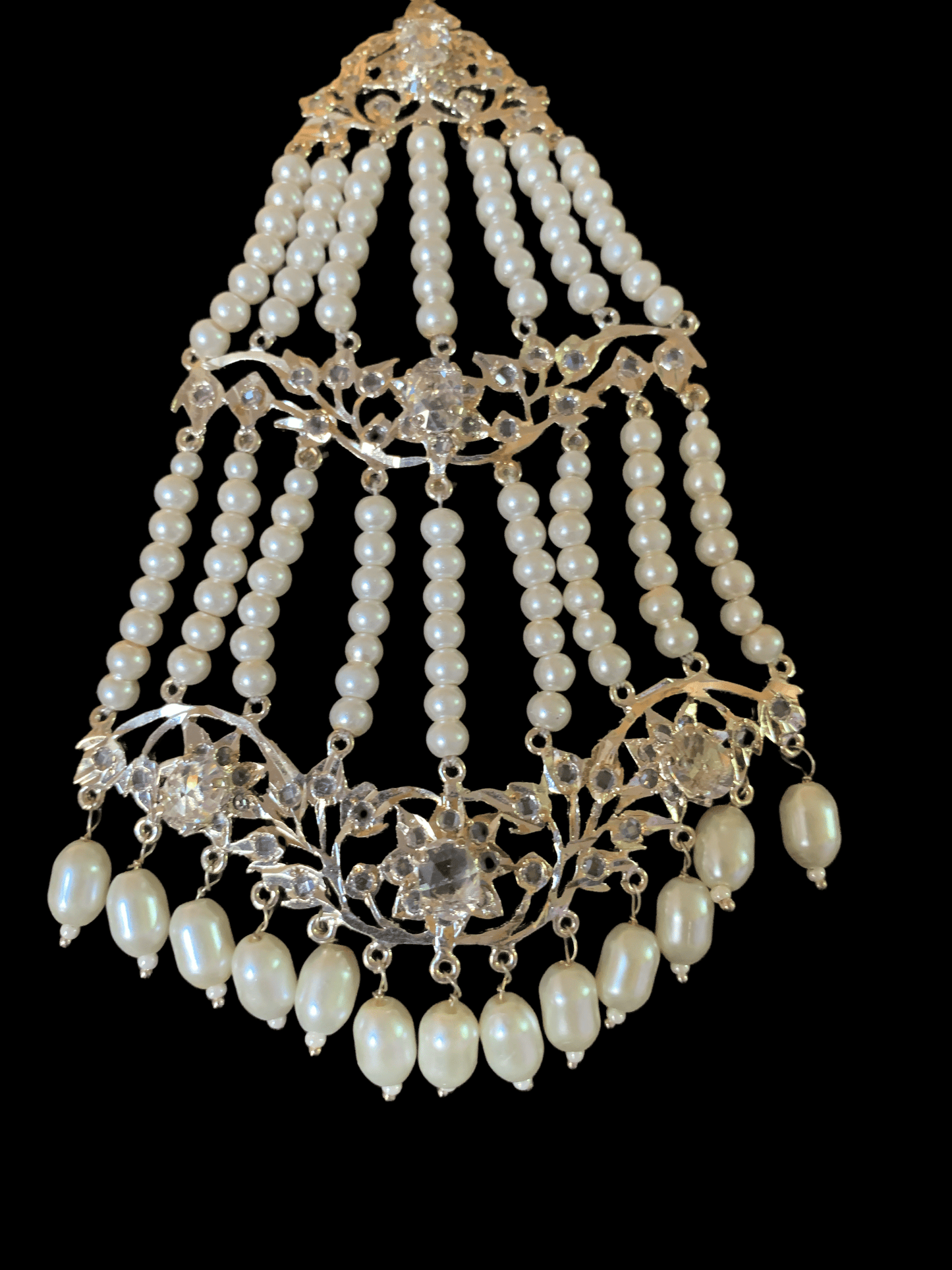 DJHR6 Leah jhoomar in silver plating ( READY TO SHIP )
