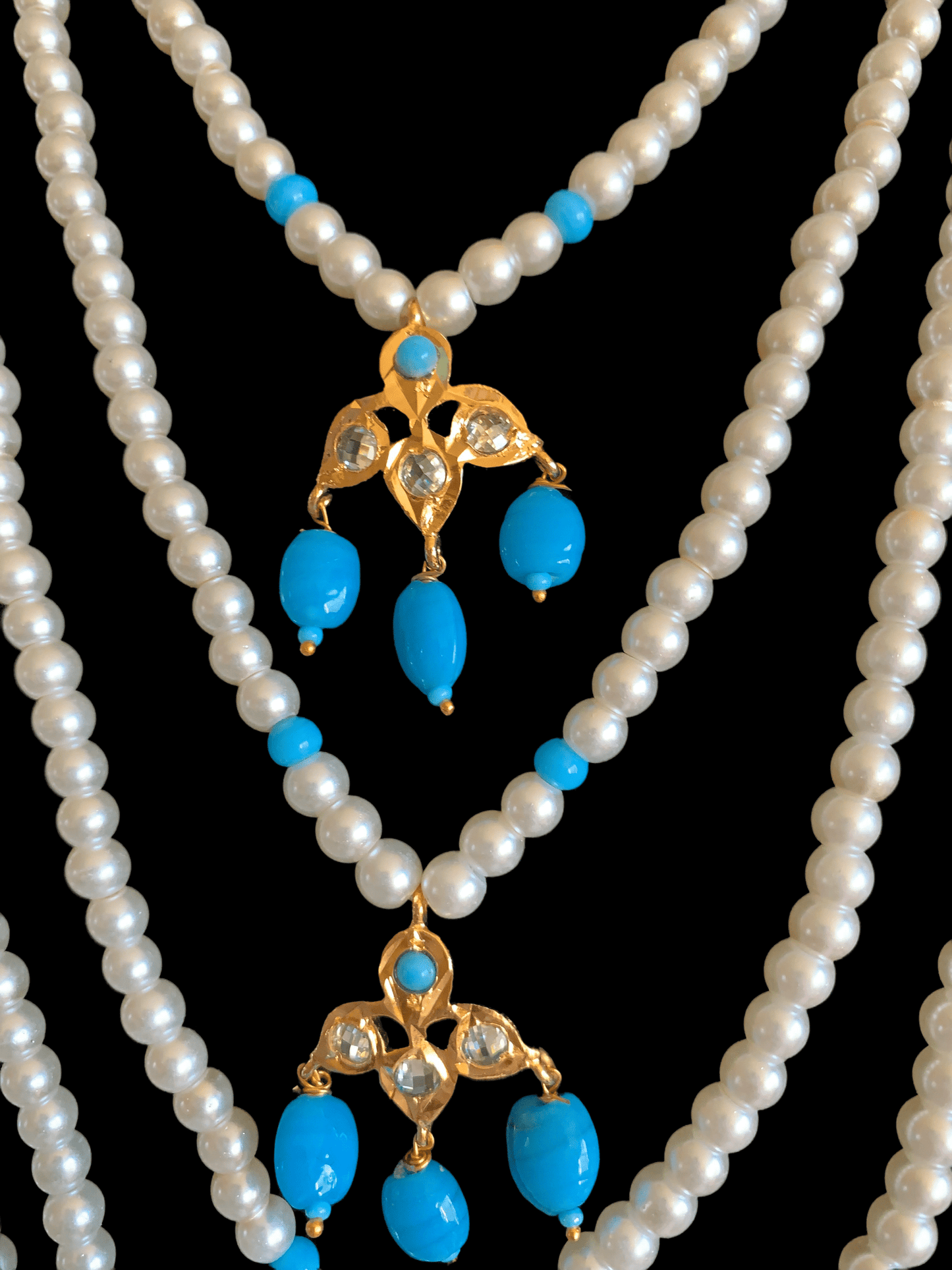 SAT22 Insia Hyderabadi satlada in turquoise or feroza ( SHIPS IN 4 WERKS )