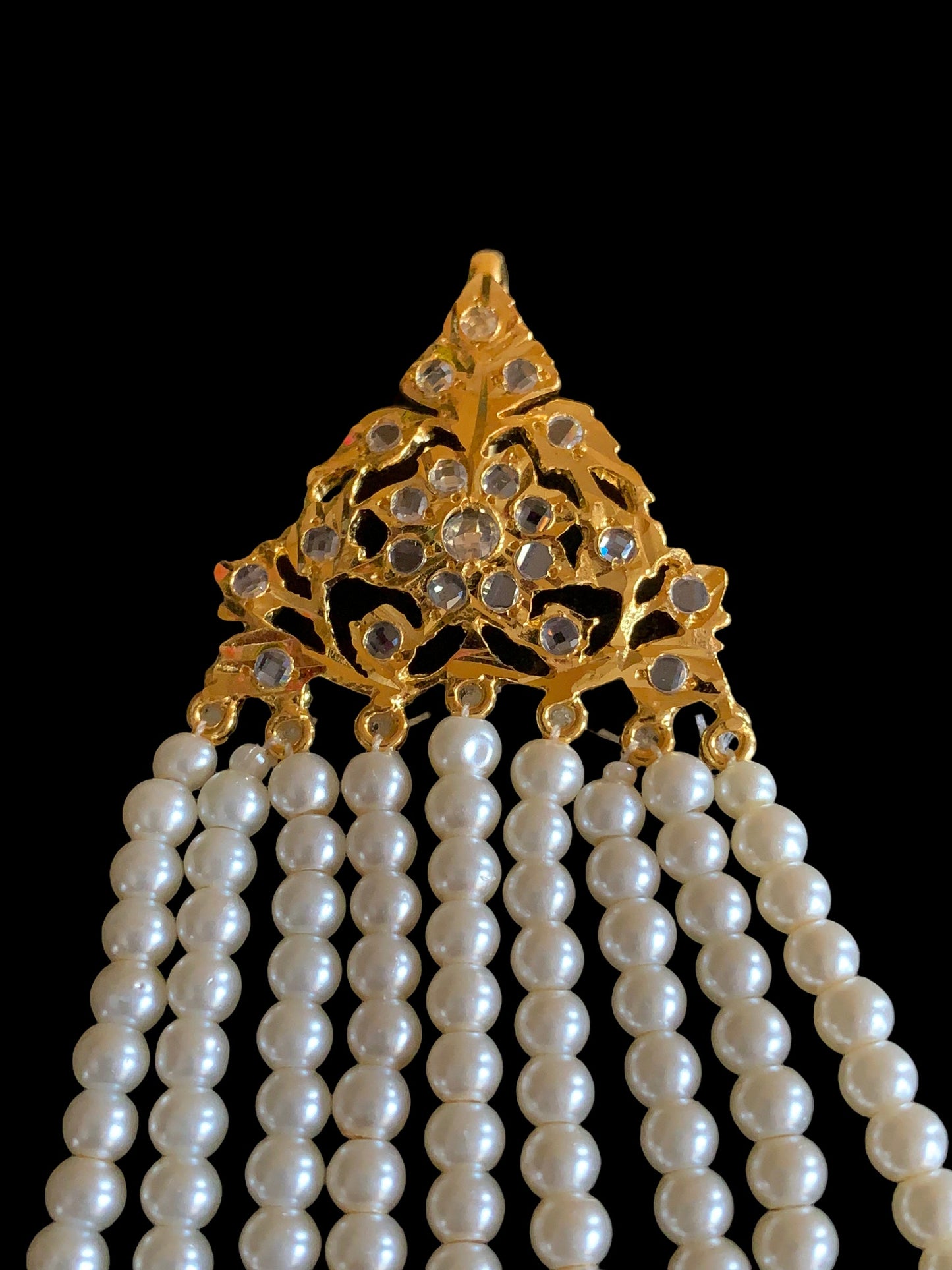 DJHR59 Abira jhoomar in pearls ( SHIPS IN 4 WEEKS )