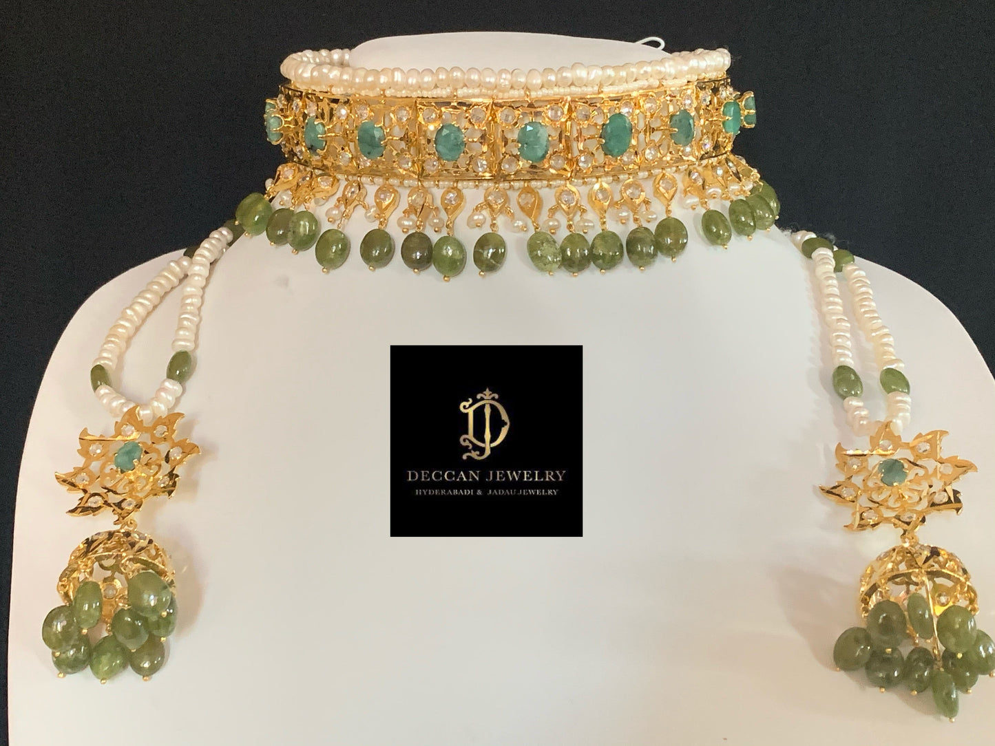Insia jadavi lacha in natural beads (SHIPS IN 1 WEEK)