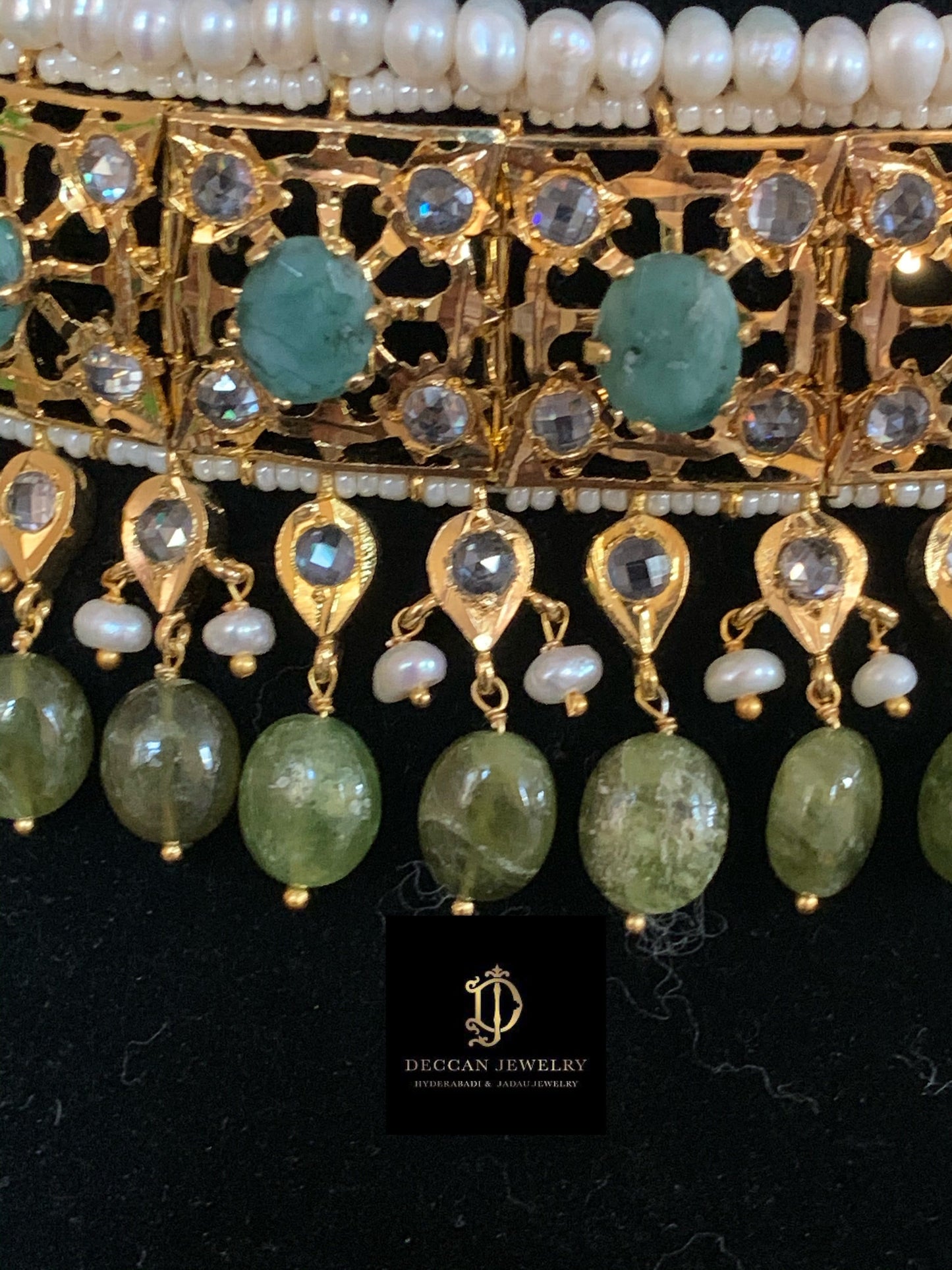 Insia jadavi lacha in natural beads (SHIPS IN 1 WEEK)