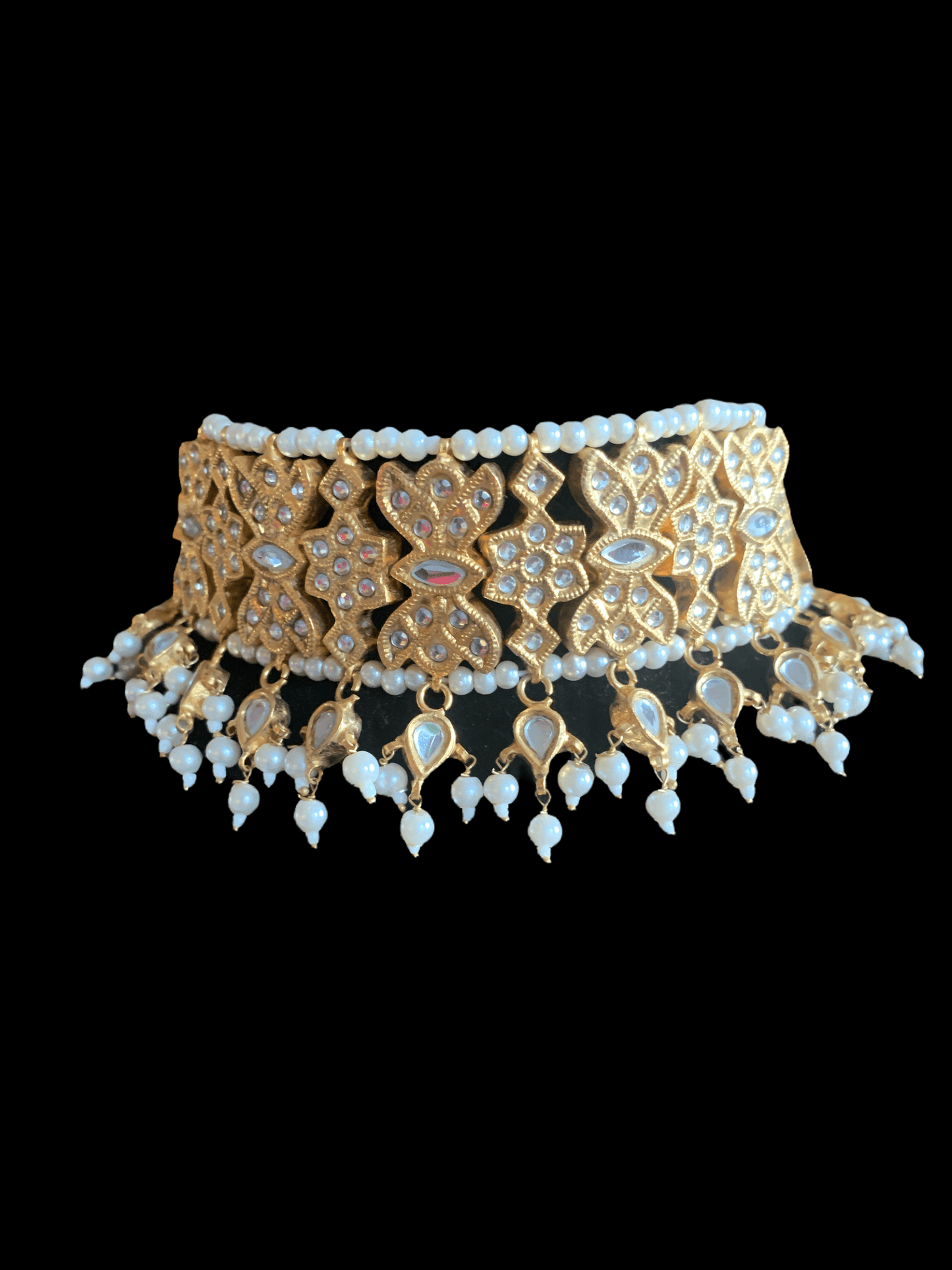 C91 Zehra kundan choker with jhumka ( SHIPS IN 4 WEEKS )