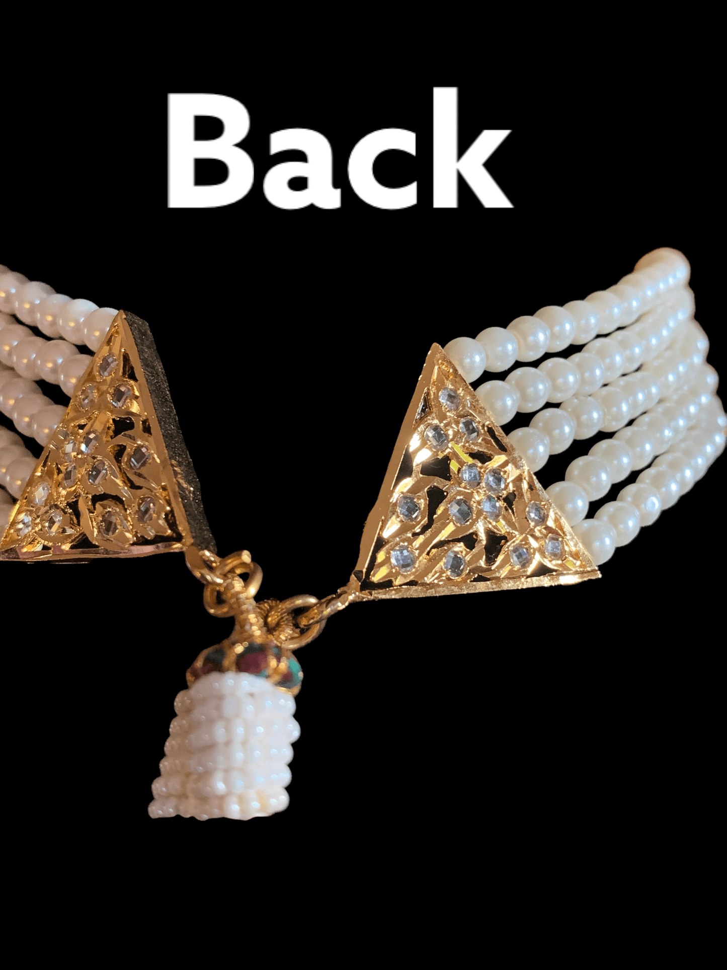 C90 Anushay choker set in shell pearls ( READY TO SHIP )