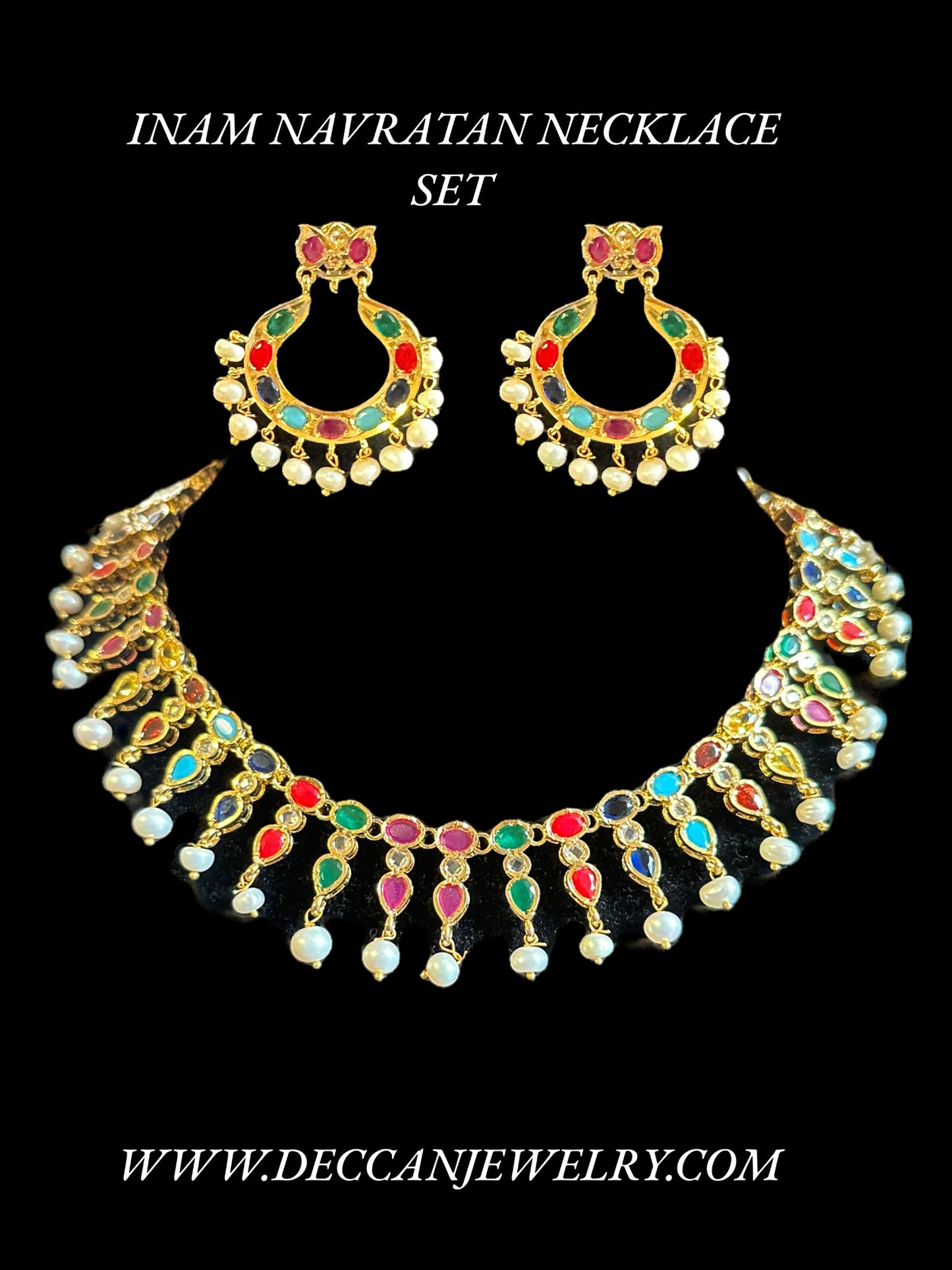 DNS35 gold plated necklace with earrings ( READY TO SHIP )