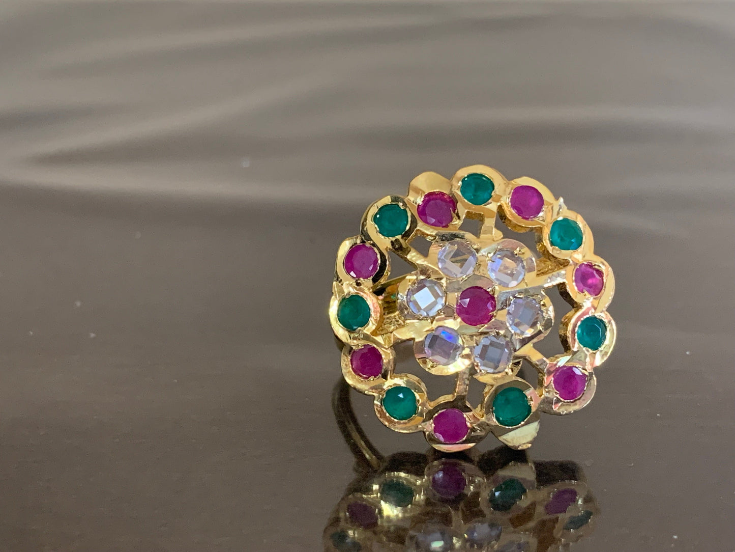 DJR43 Cz polki ring ( READY TO SHIP)
