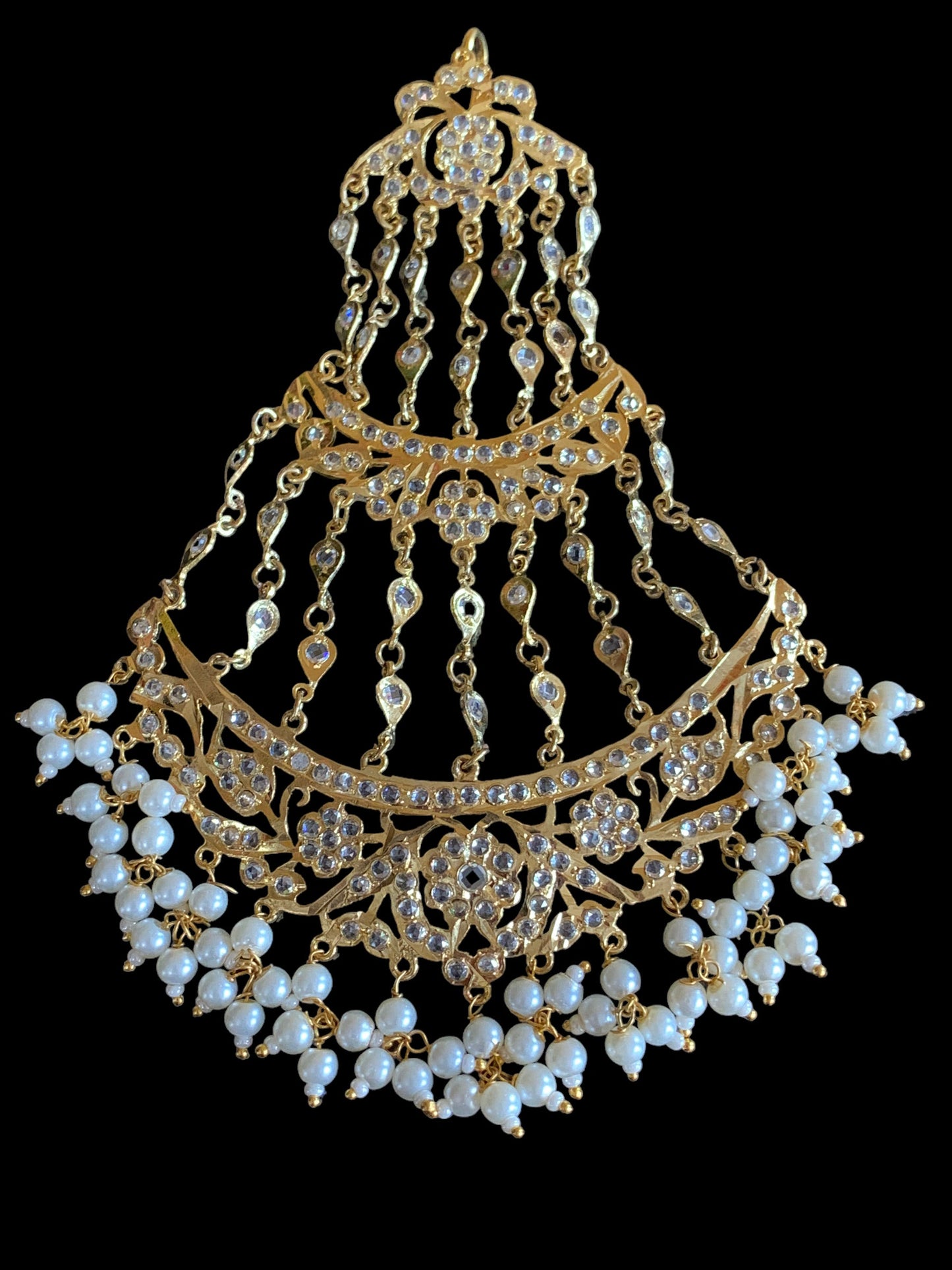DJHR61 ANAITA Jhoomar in pearls ( SHIPS IN 1 WEEK )