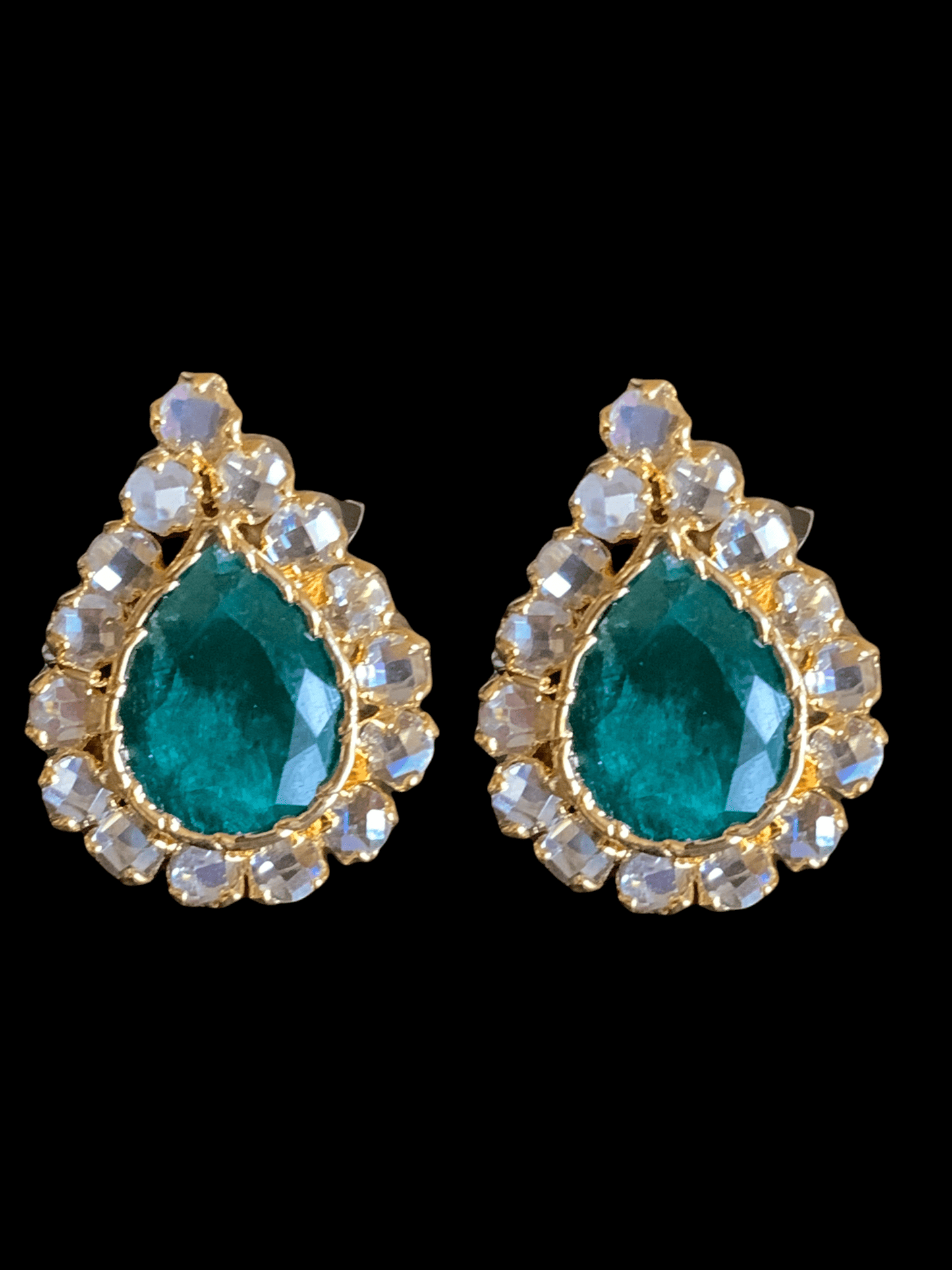 PS456 Pendant set with emerald ( READY TO SHIP )
