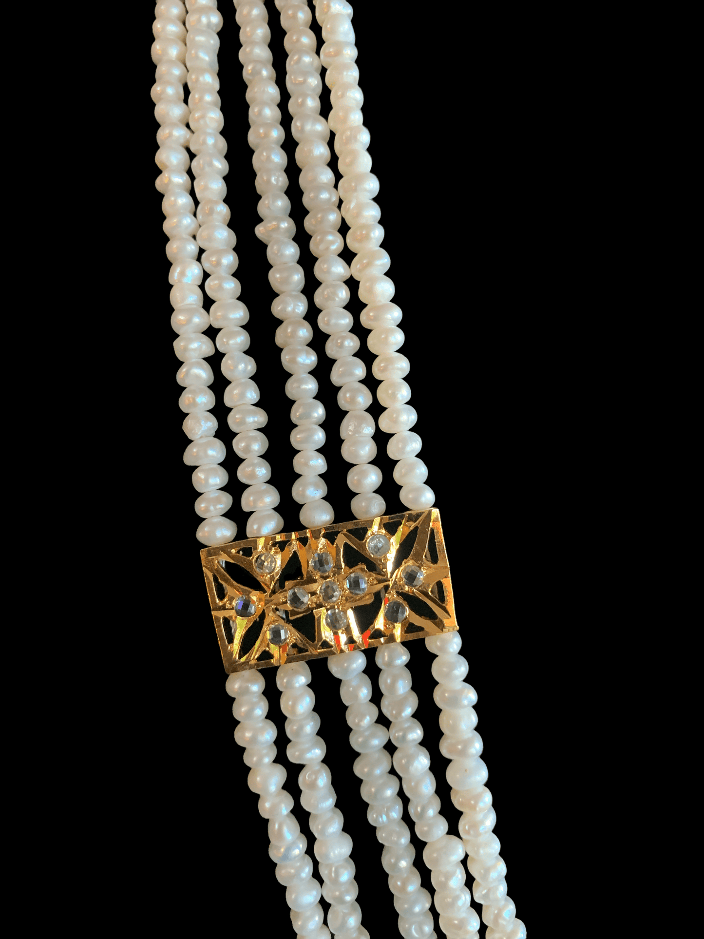 LN81 Madhuri long necklace in fresh water pearls (READY TO SHIP )