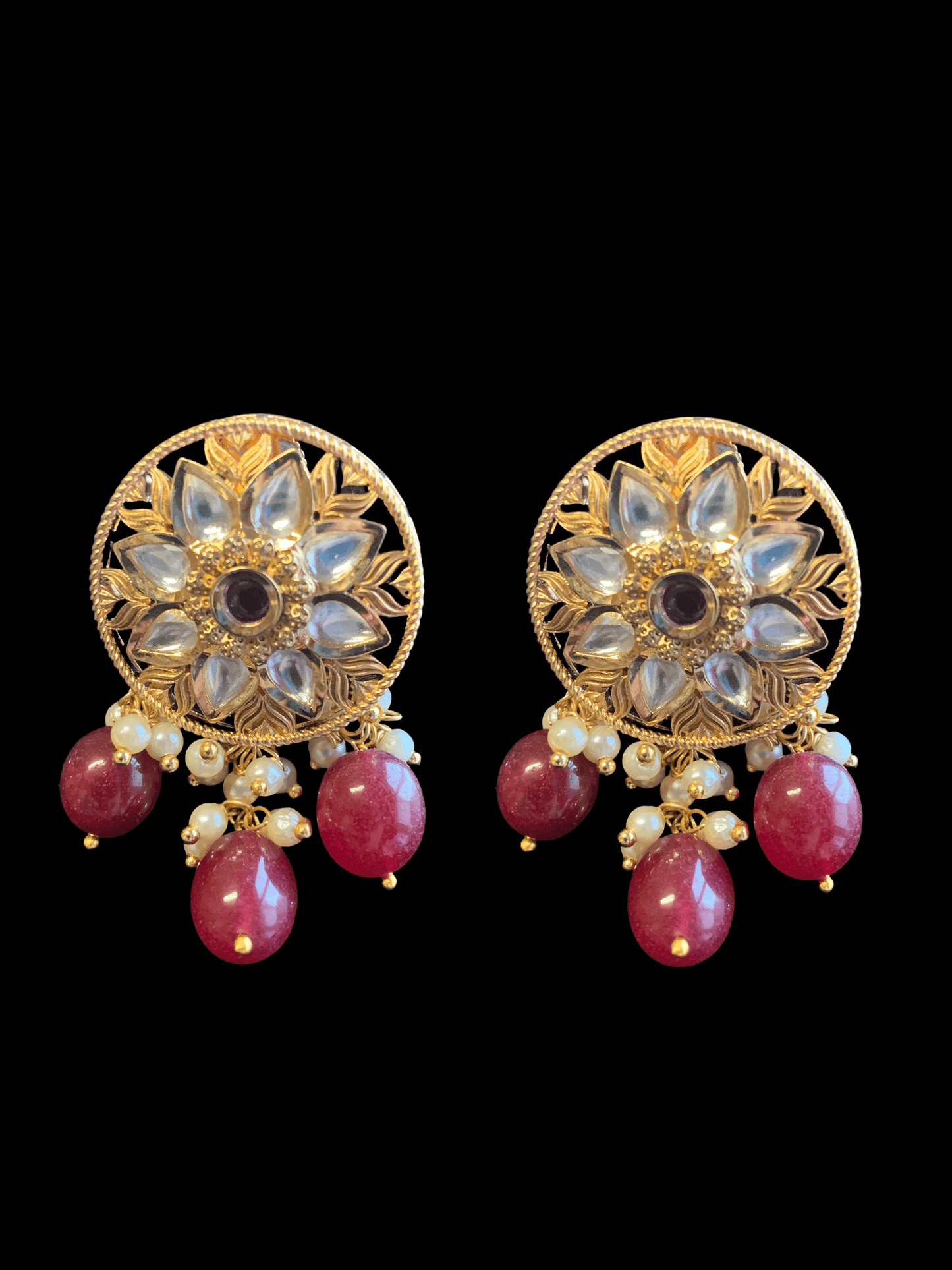 C142 Barzah polki choker( ruby ) ( READY TO SHIP)