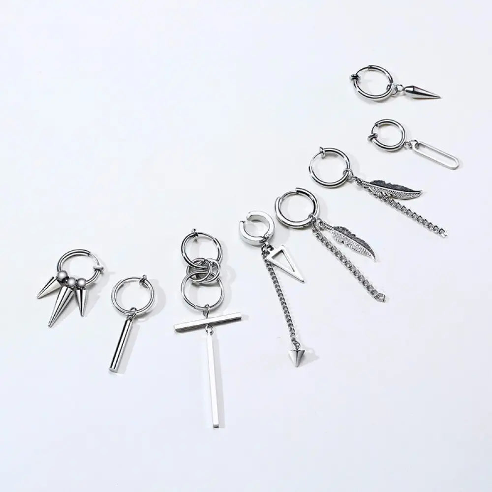 Earrings For Men Unisex Cuff For Pierced or Unpierced Ears.