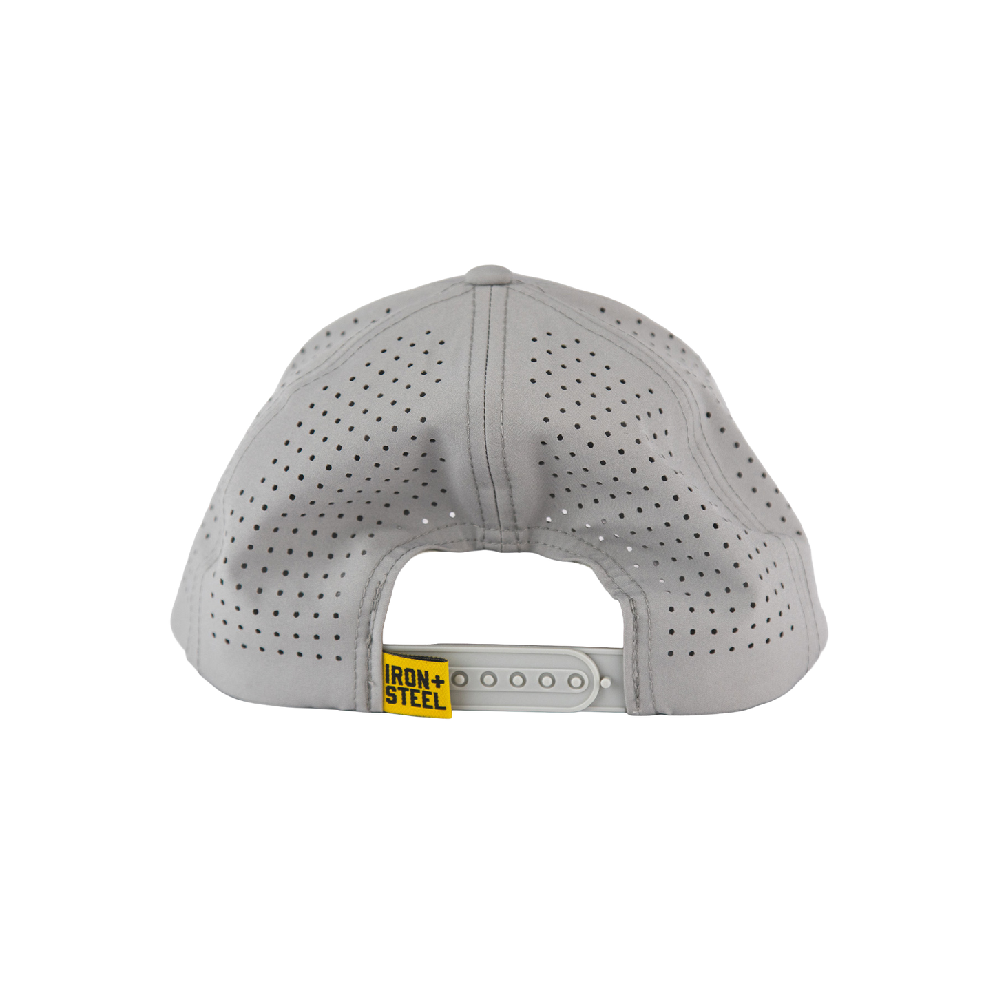 Iron+Steel Plate Snapback Hat - Grey