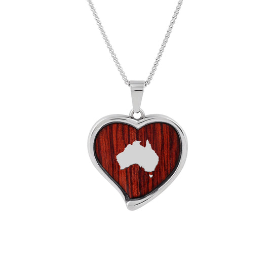 Jarrah Heart Necklace