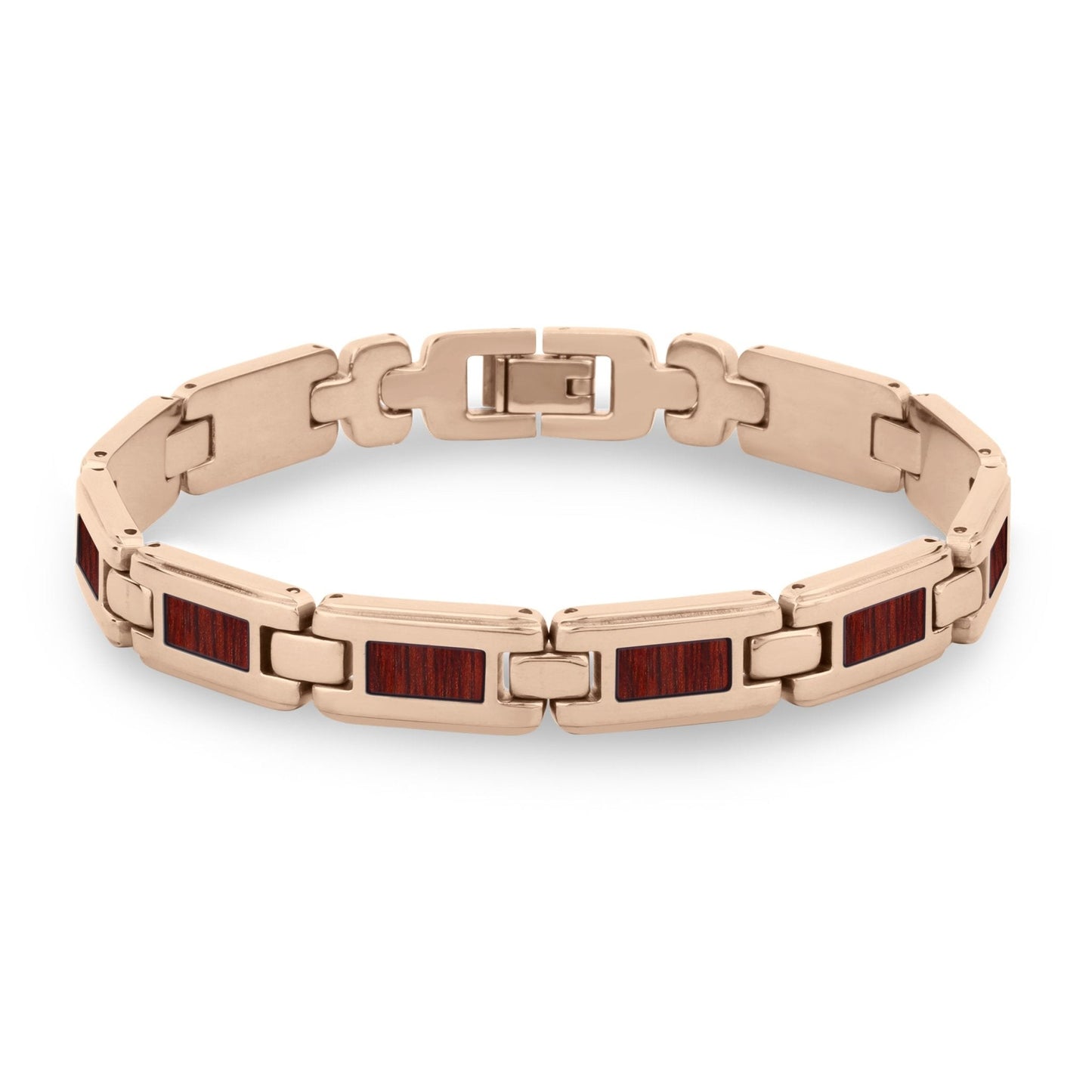 Jarrah Men's Link Bracelet - Rose Gold