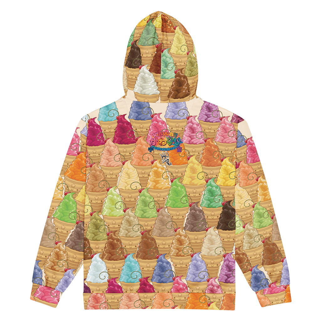 Kawaii Universe - Cute Solid Soft Serves Ice Cream Unisex Classic or Zip up Hoodie
