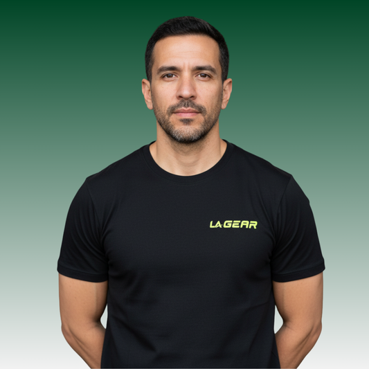 LA Gear Men's Performance Logo Tee | Black