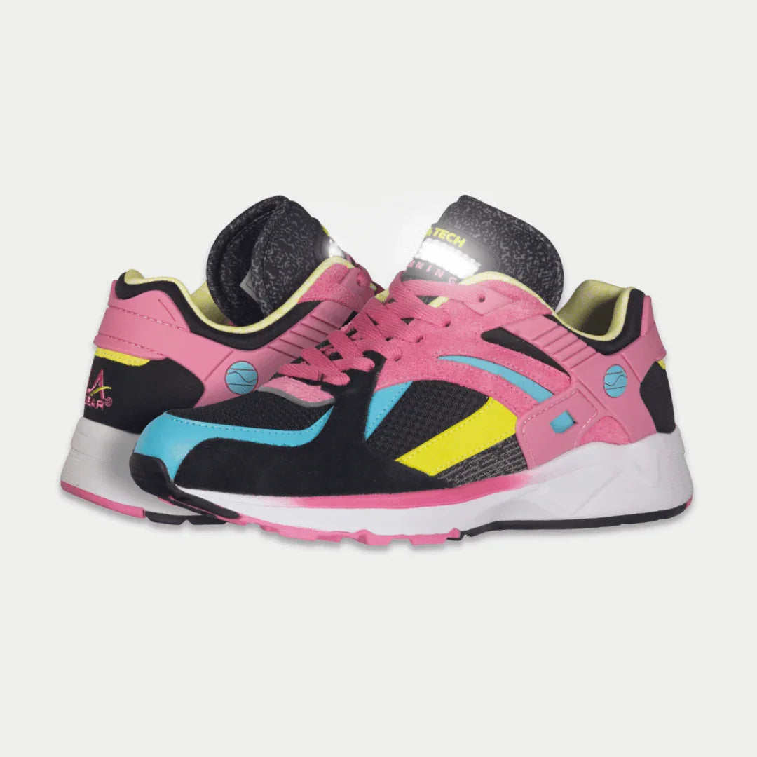 LA Gear Women's Catapult Light-Up Lowtop | Black x Pink