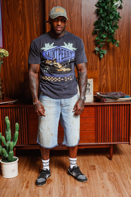 Laid Back Short - Denim